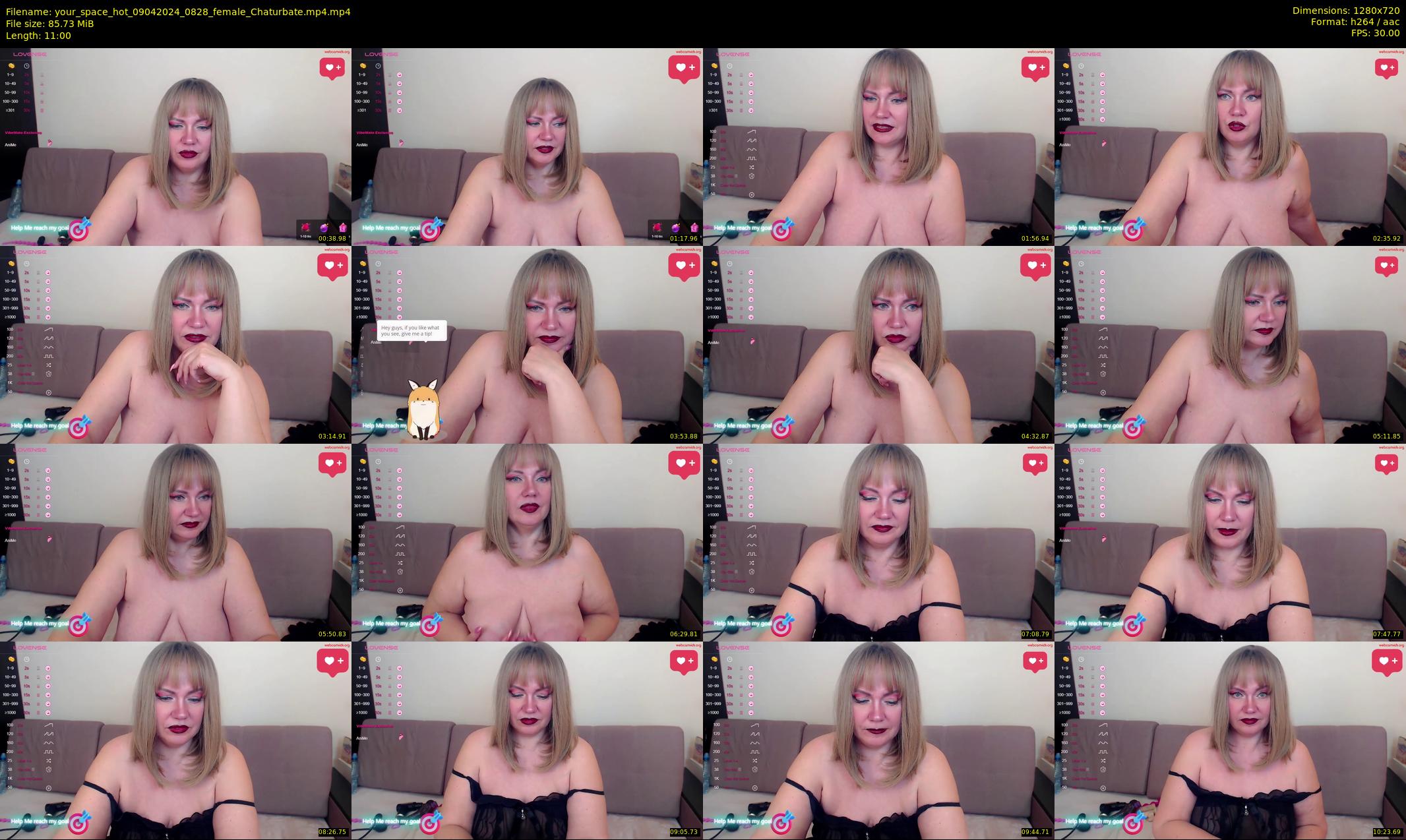 your_space_hot — 11 minute Chaturbate female cam show recording, 720p, Apr 9, 2024