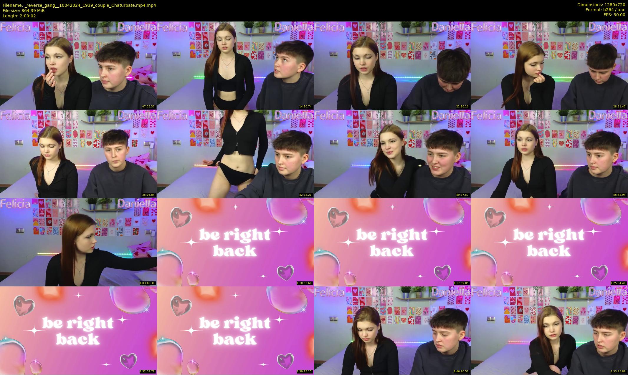 _reverse_gang_ — 121 minute Chaturbate couple cam show recording, 720p, Apr 10, 2024