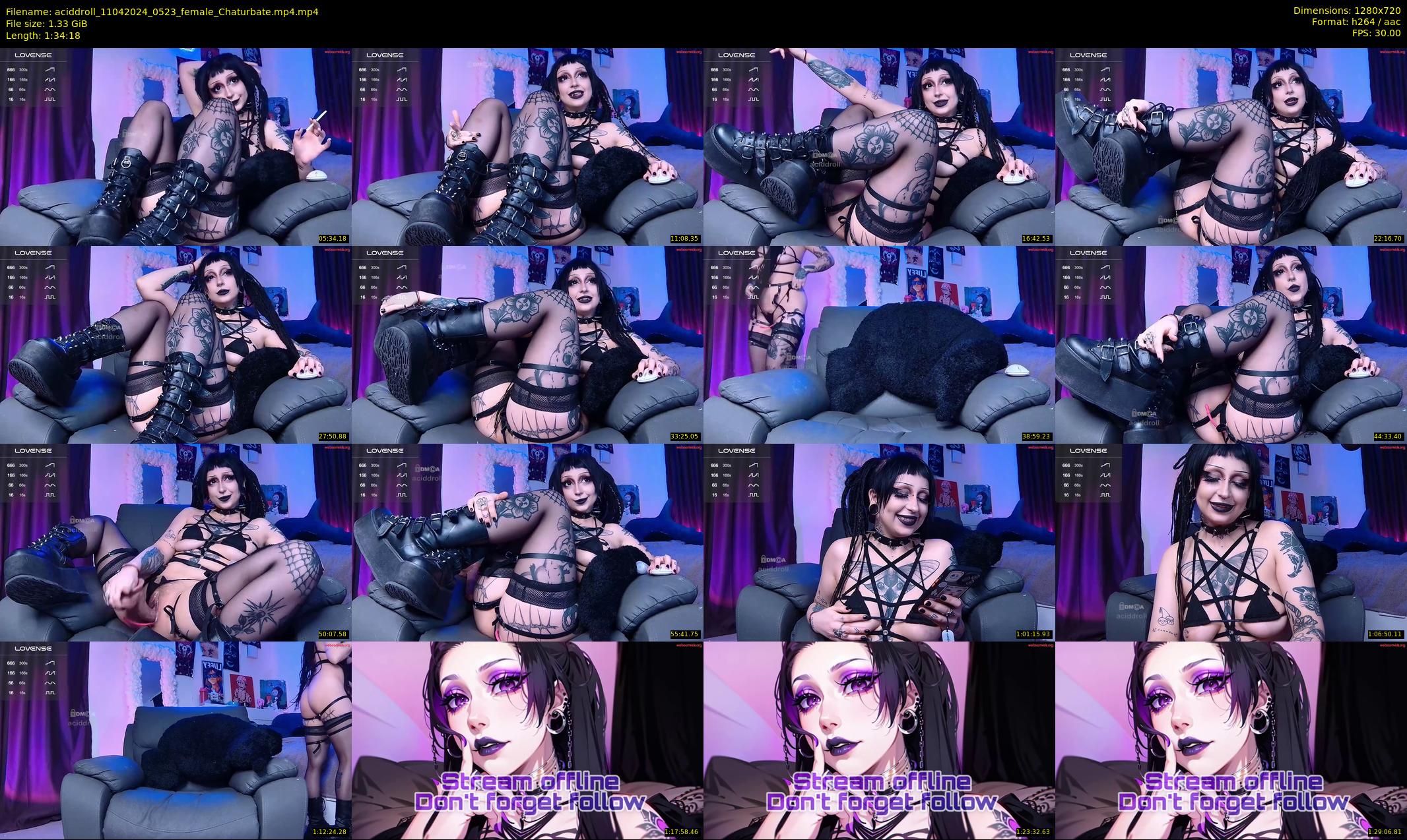 aciddroll — 95 minute Chaturbate female cam show recording, 720p, Apr 11, 2024