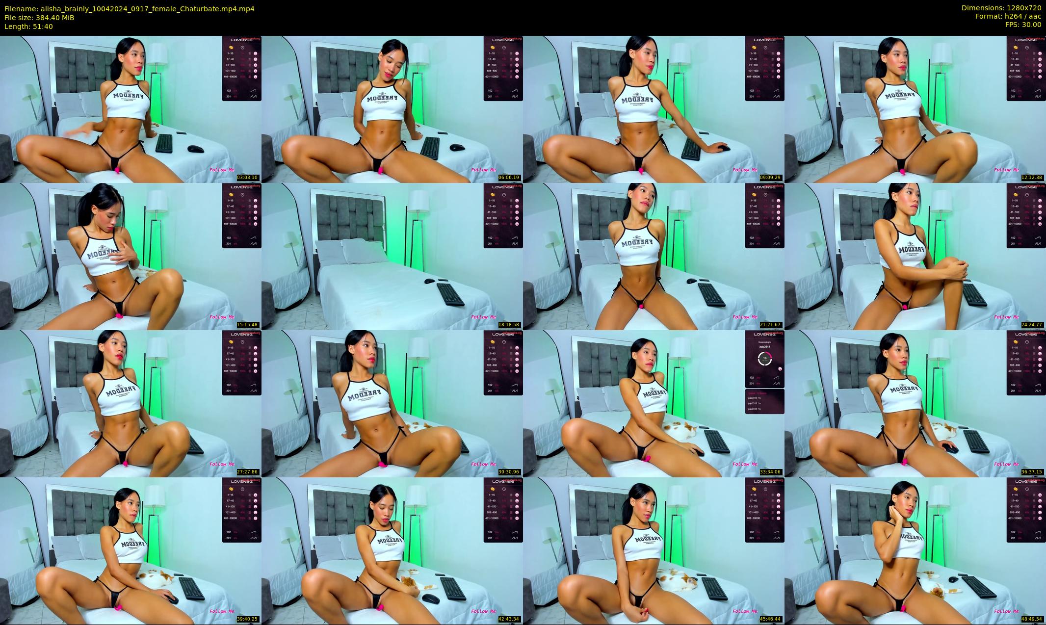 alisha_brainly — 52 minute Chaturbate female cam show recording, 720p, Apr 10, 2024