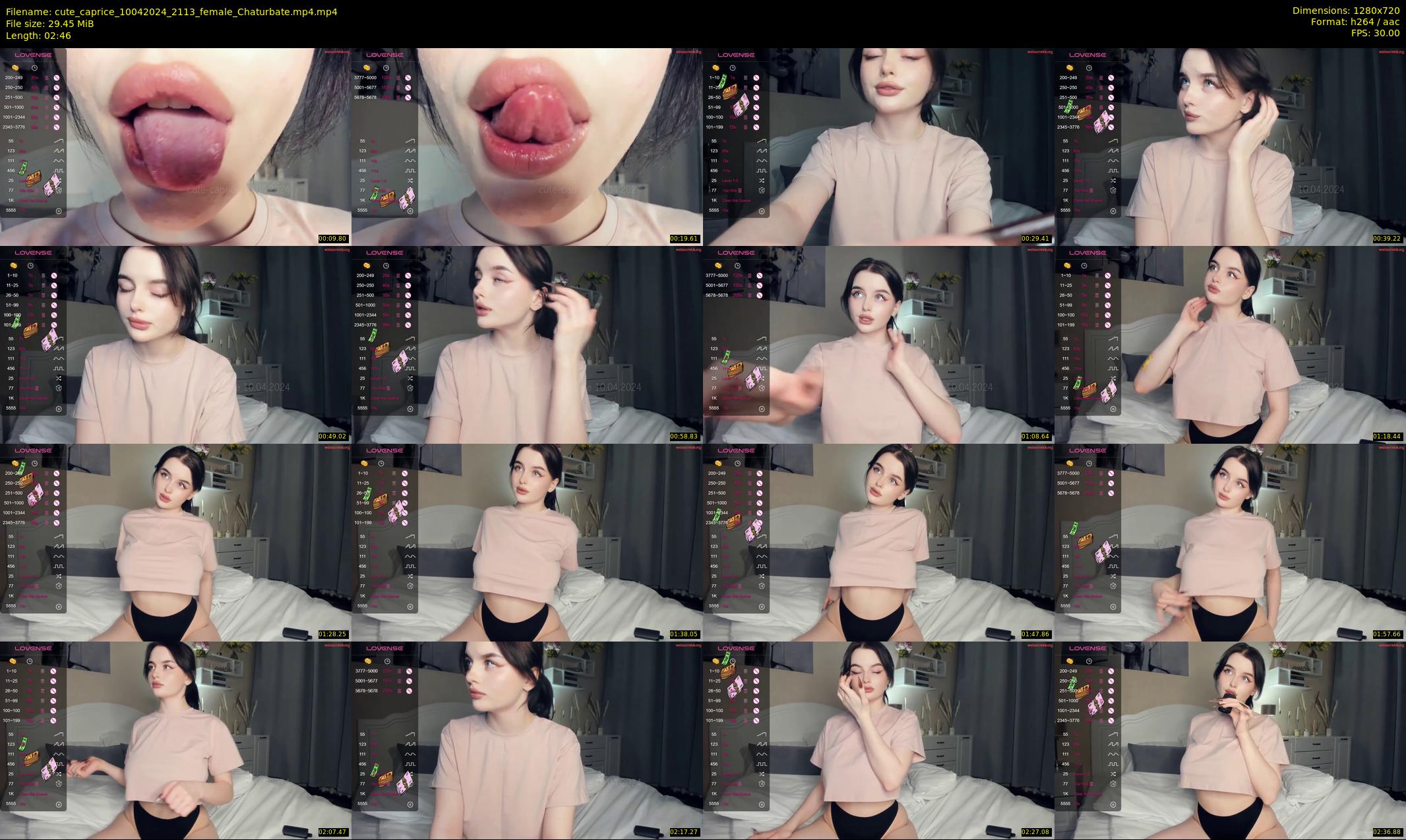 cute_caprice — 3 minute Chaturbate female cam show recording, 720p, Apr 10, 2024