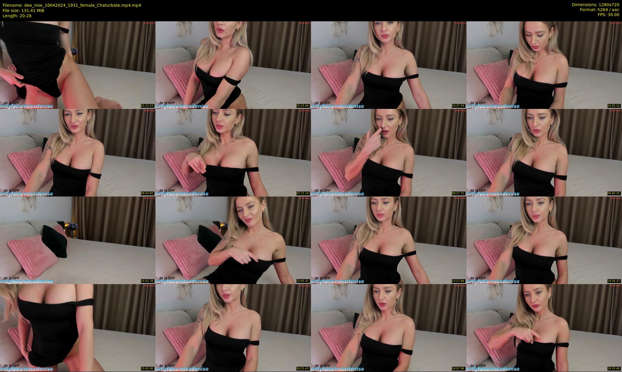 dee_nise — 21 minute Chaturbate female cam show recording, 720p, Apr 10, 2024