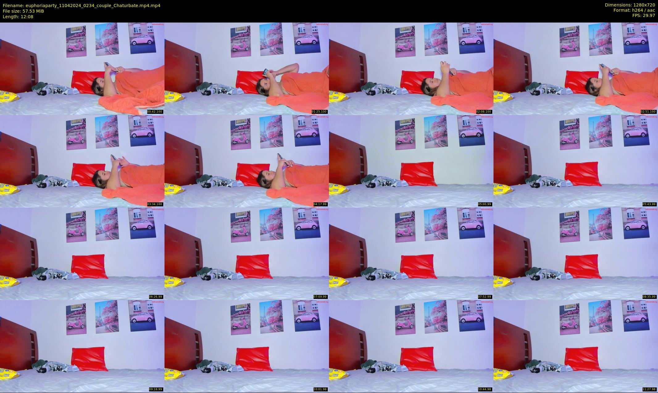 euphoriaparty — 13 minute Chaturbate couple cam show recording, 720p, Apr 11, 2024