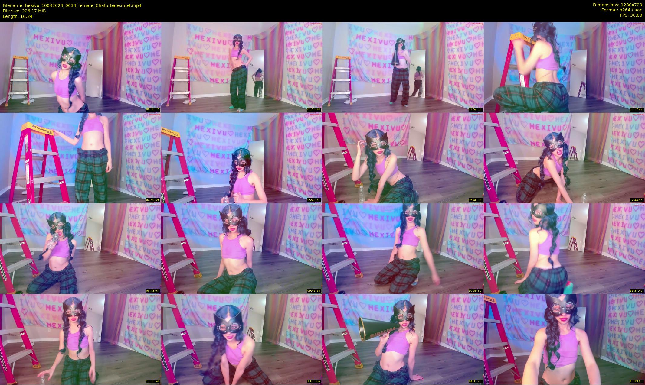 hexivu — 17 minute Chaturbate female cam show recording, 720p, Apr 10, 2024