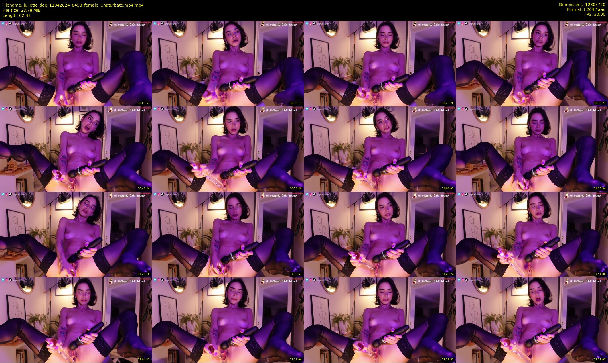 juliette_dee — 3 minute Chaturbate female cam show recording, 720p, Apr 11, 2024