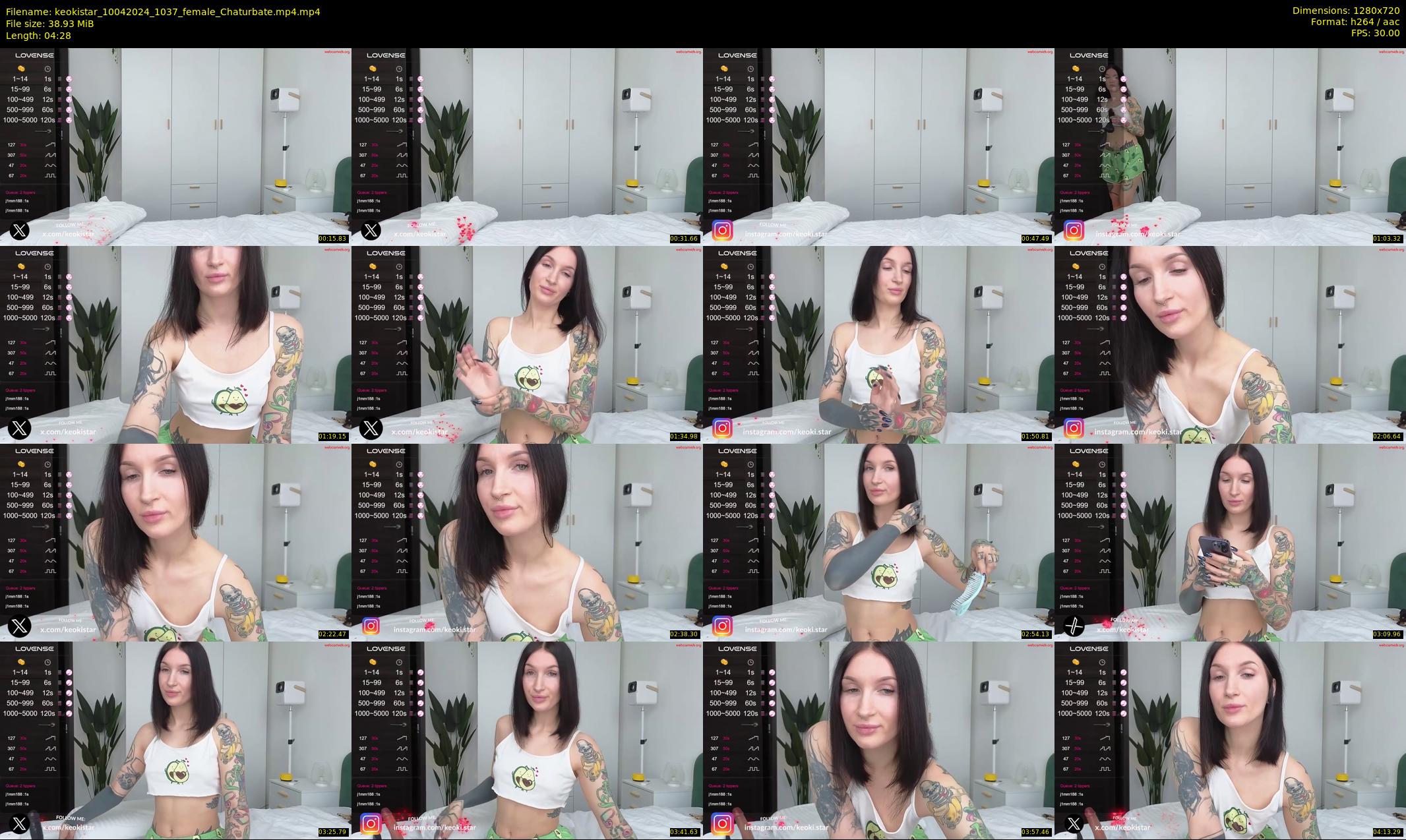 keokistar — 5 minute Chaturbate female cam show recording, 720p, Apr 10, 2024
