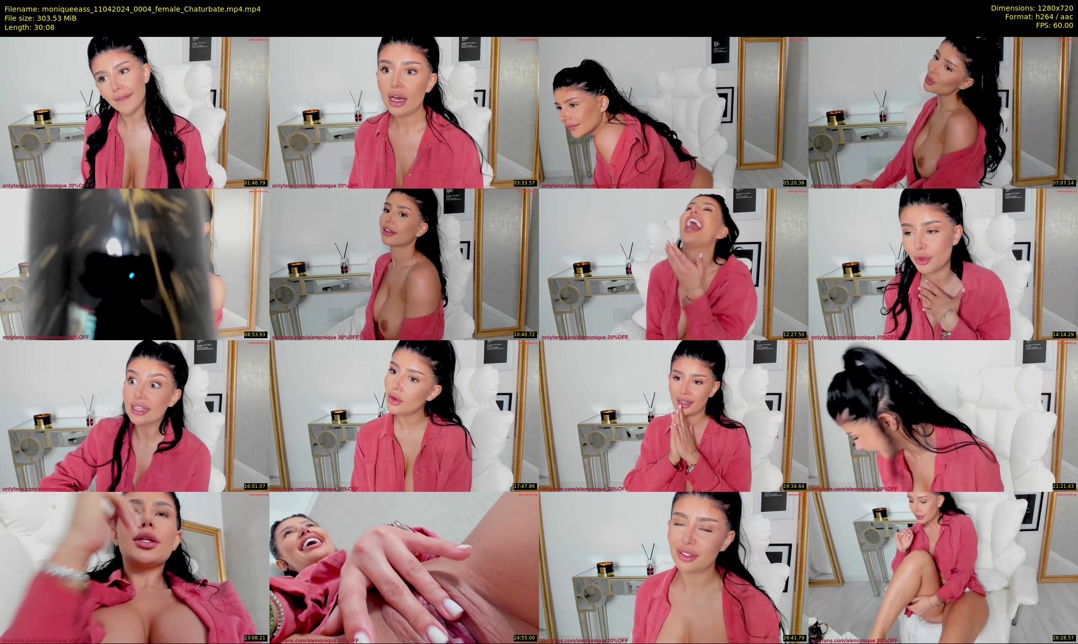 moniqueeass — 31 minute Chaturbate female cam show recording, 720p, Apr 11, 2024