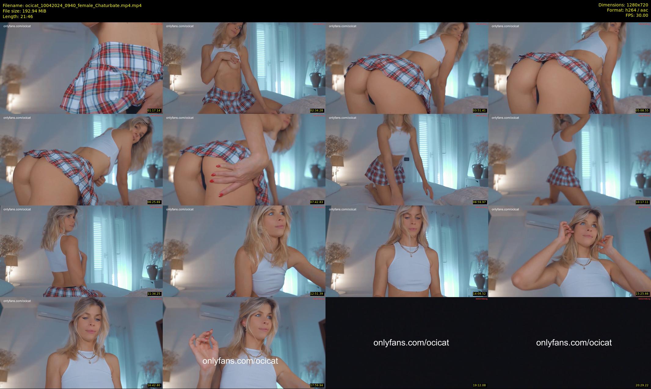 ocicat — 22 minute Chaturbate female cam show recording, 720p, Apr 10, 2024