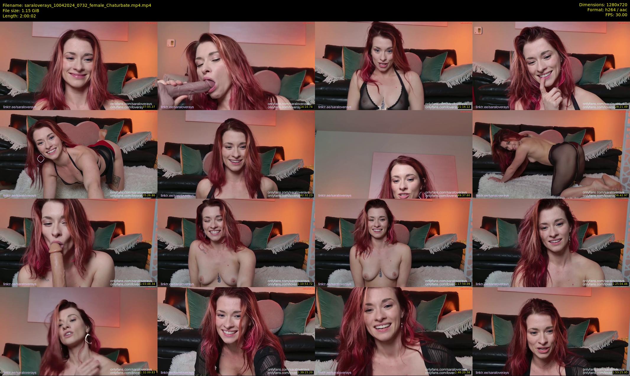 saraloverays — 121 minute Chaturbate female cam show recording, 720p, Apr 10, 2024