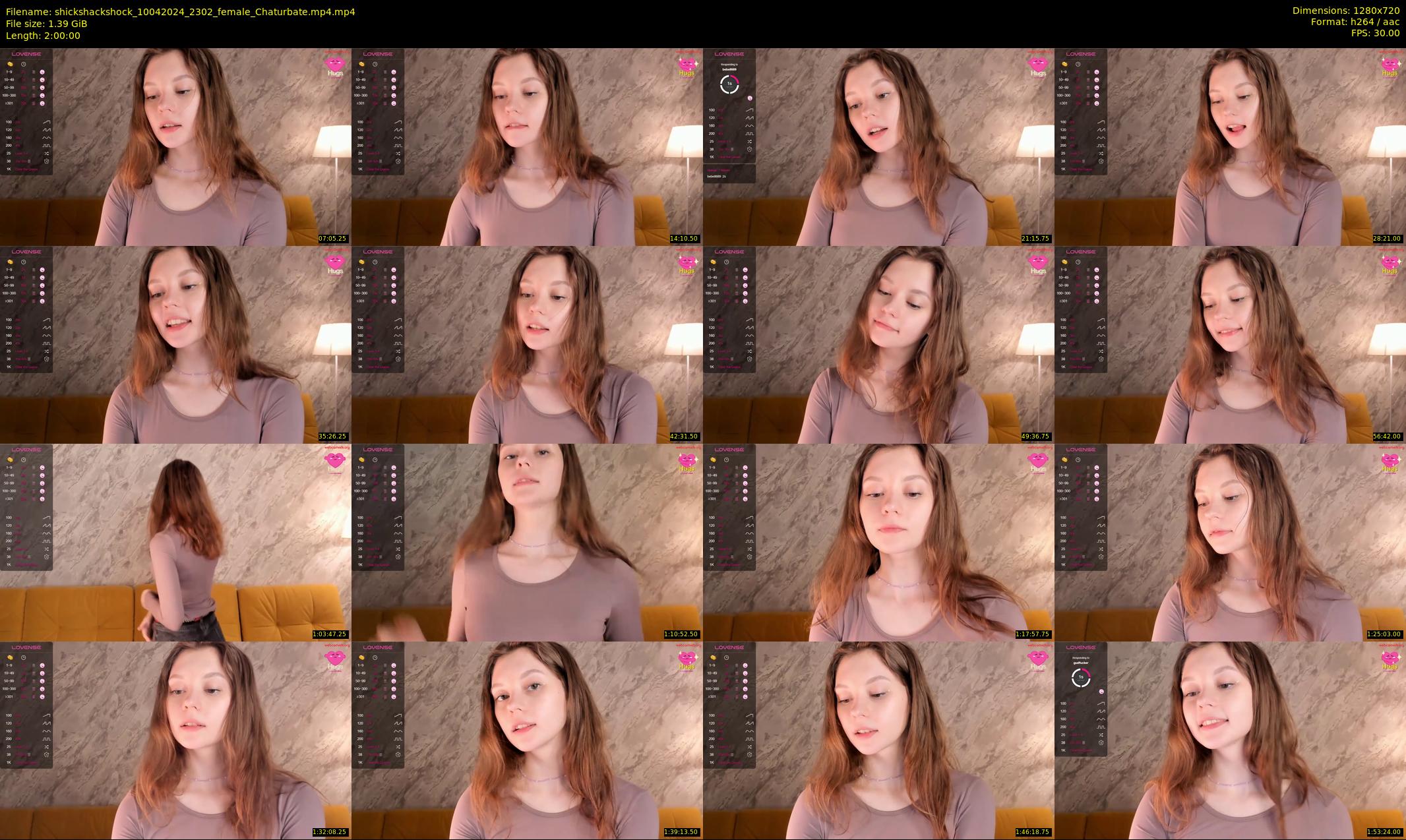 shickshackshock — 120 minute Chaturbate female cam show recording, 720p, Apr 10, 2024