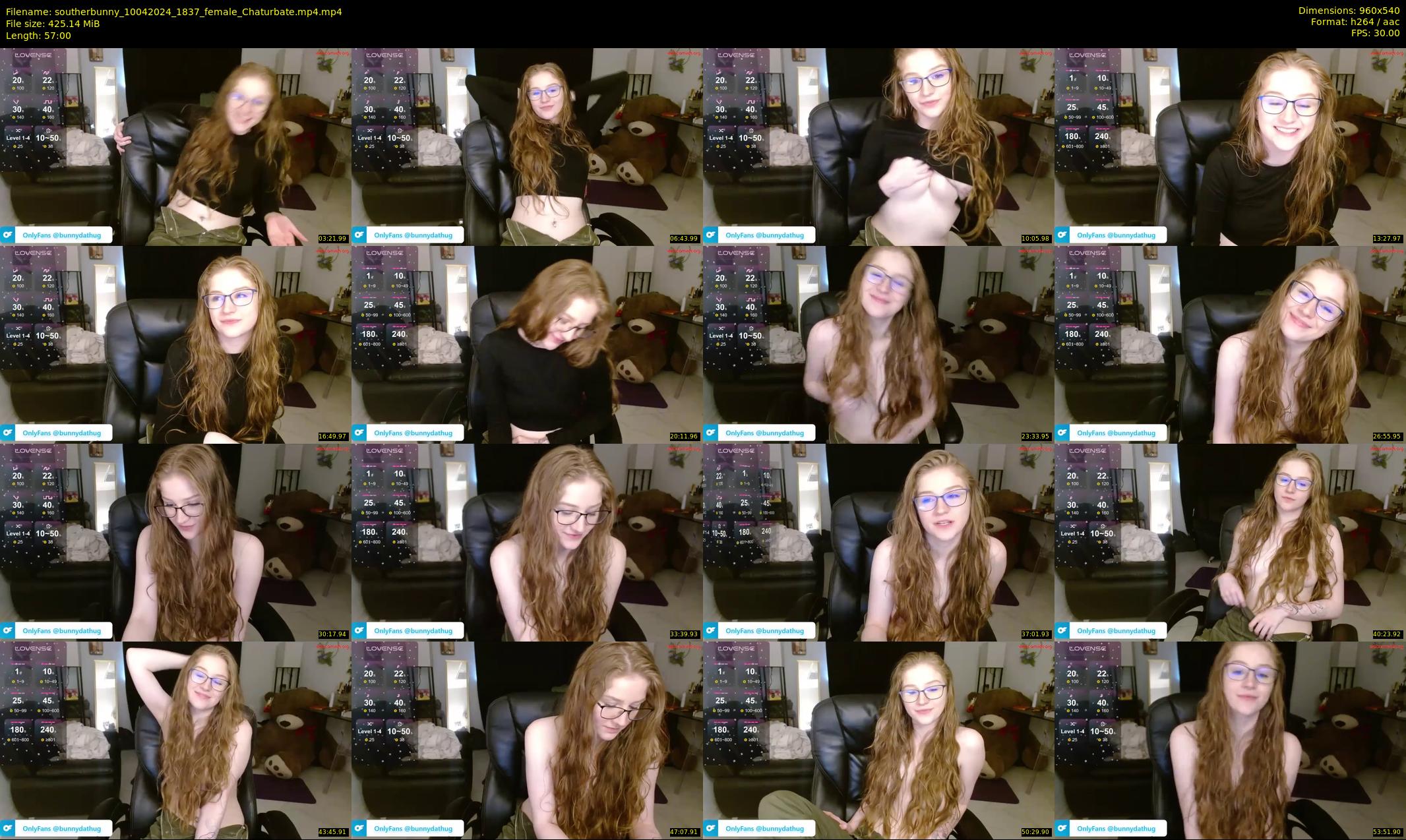 southerbunny — 57 minute Chaturbate female cam show recording, 480p, Apr 10, 2024
