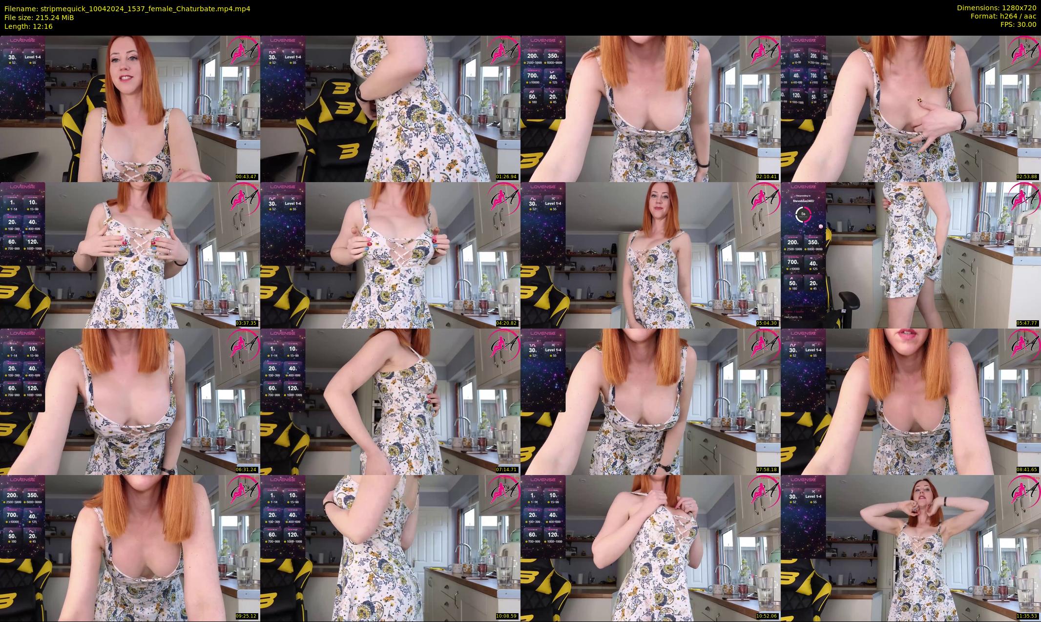 stripmequick — 13 minute Chaturbate female cam show recording, 720p, Apr 10, 2024