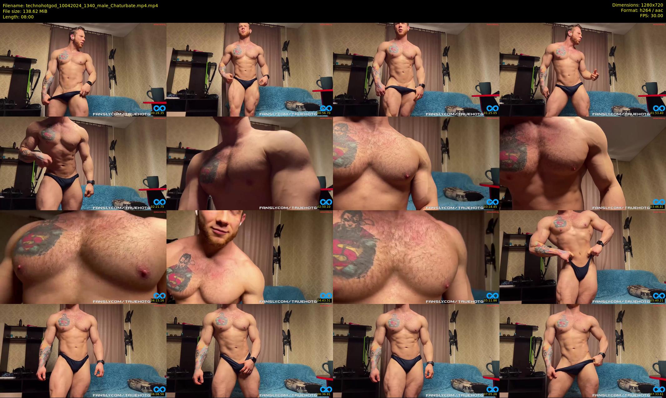 technohotgod — 8 minute Chaturbate male cam show recording, 720p, Apr 10, 2024