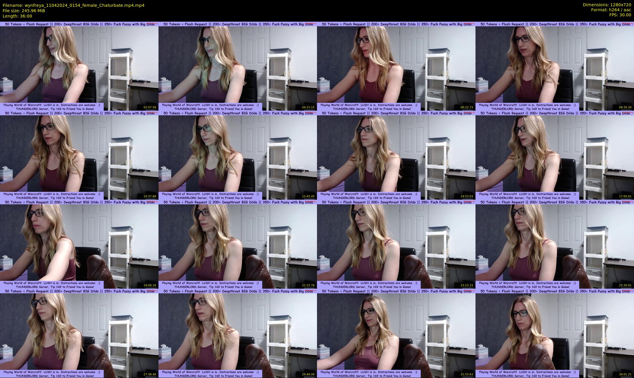 wynfreya — 36 minute Chaturbate female cam show recording, 720p, Apr 11, 2024
