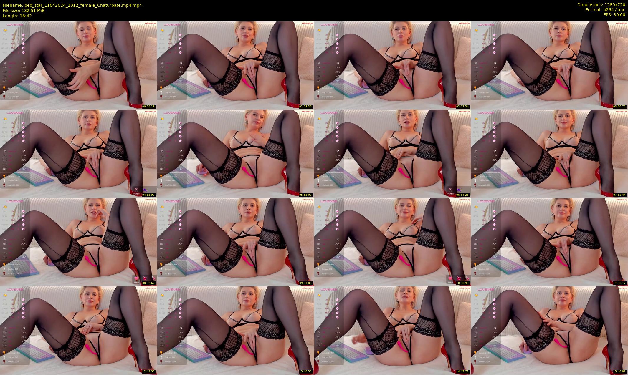 bed_star — 17 minute Chaturbate female cam show recording, 720p, Apr 11, 2024