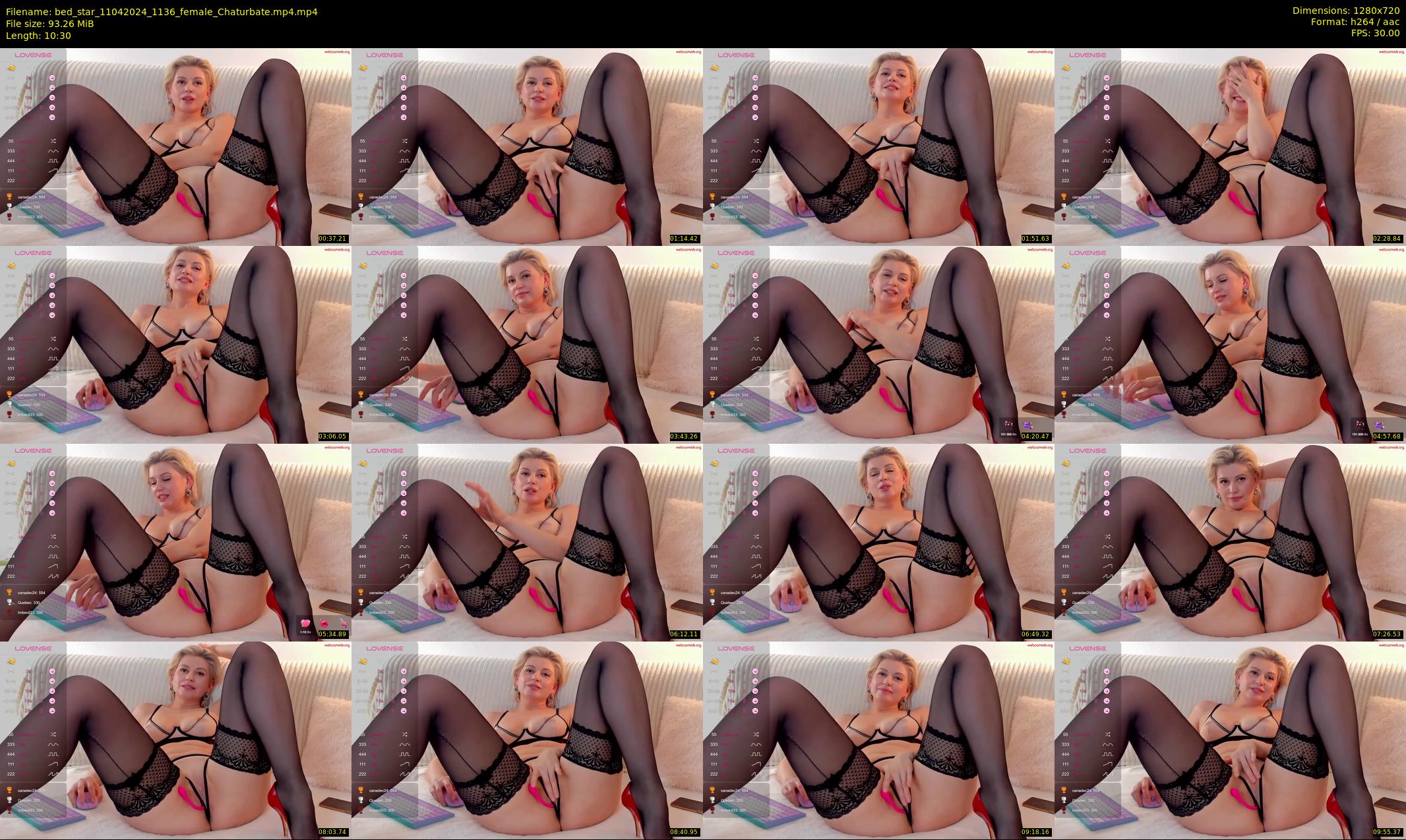 bed_star — 11 minute Chaturbate female cam show recording, 720p, Apr 11, 2024