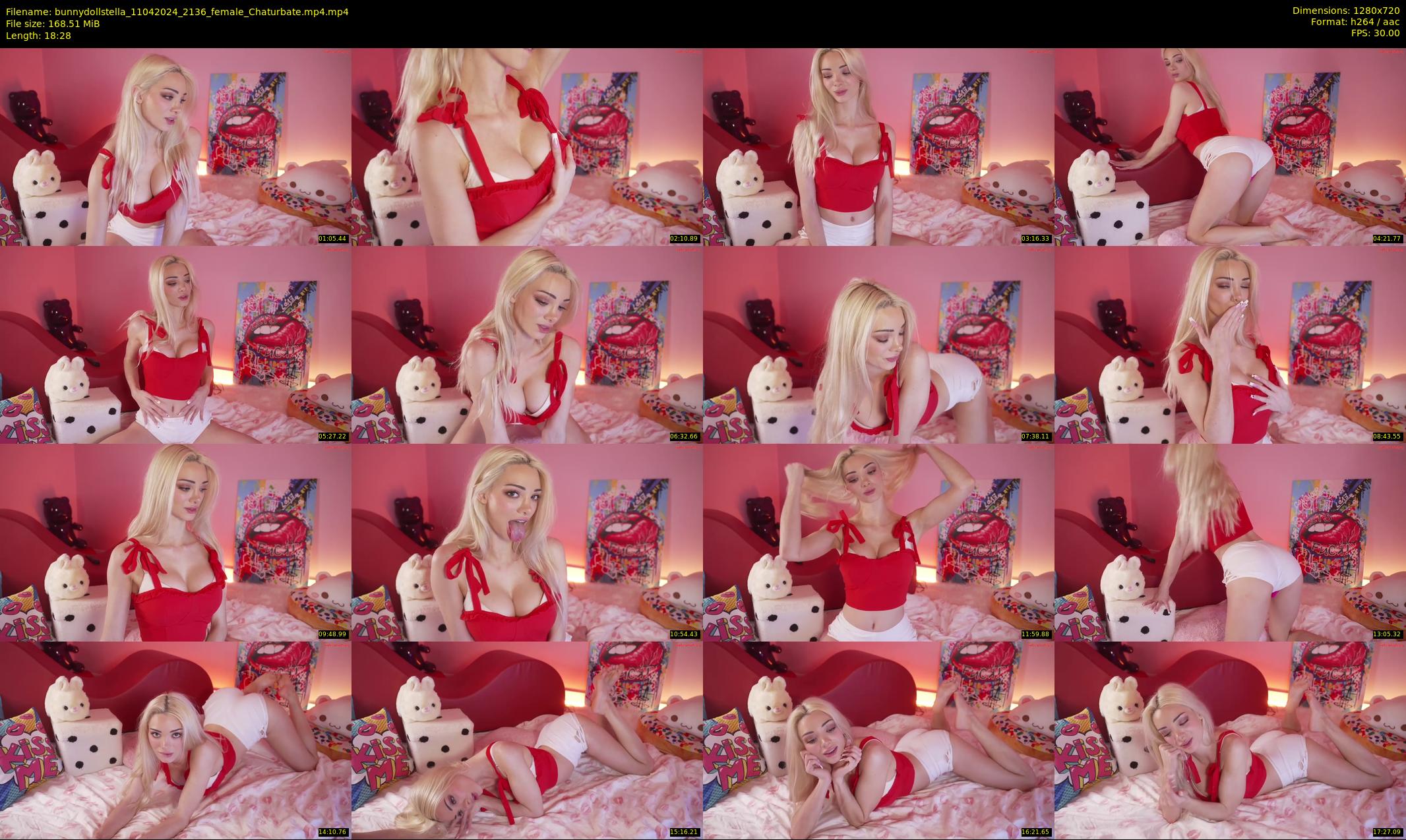 bunnydollstella — 19 minute Chaturbate female cam show recording, 720p, Apr 11, 2024