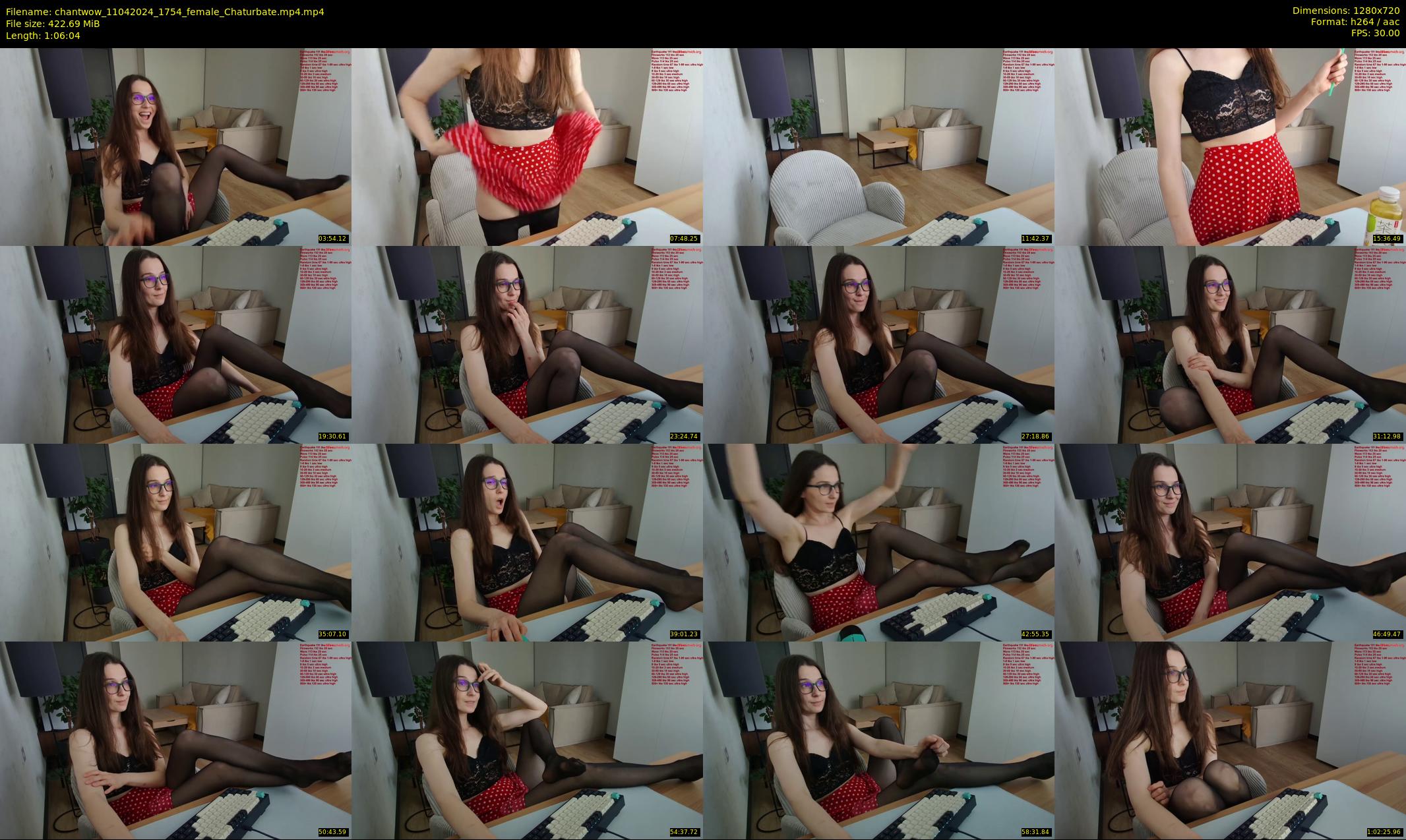 chantwow — 67 minute Chaturbate female cam show recording, 720p, Apr 11, 2024
