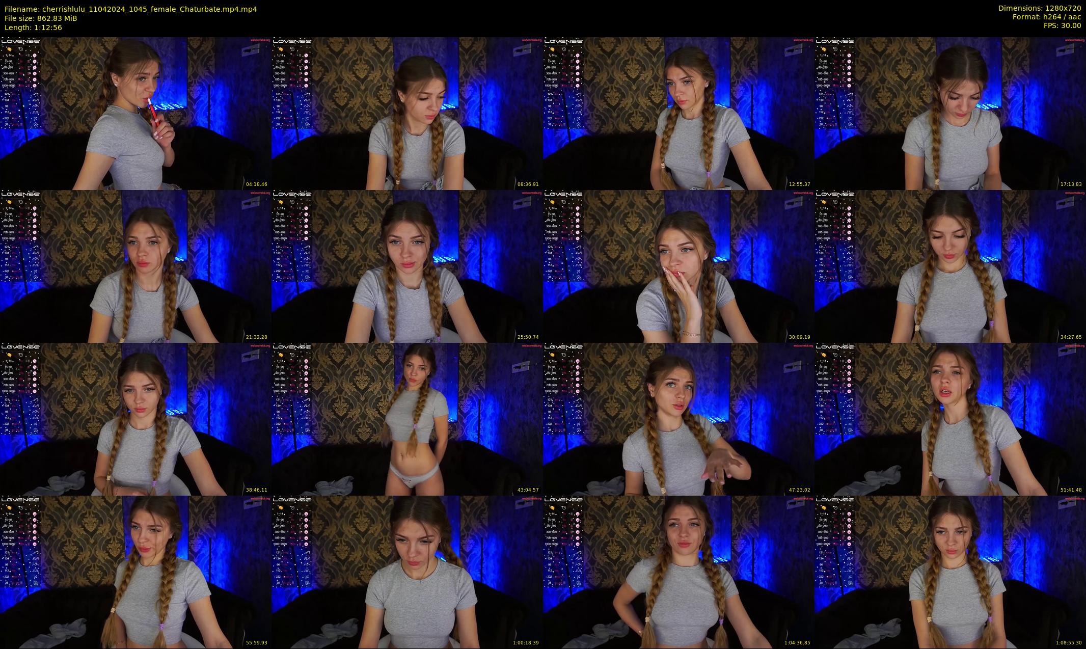 cherrishlulu — 73 minute Chaturbate female cam show recording, 720p, Apr 11, 2024