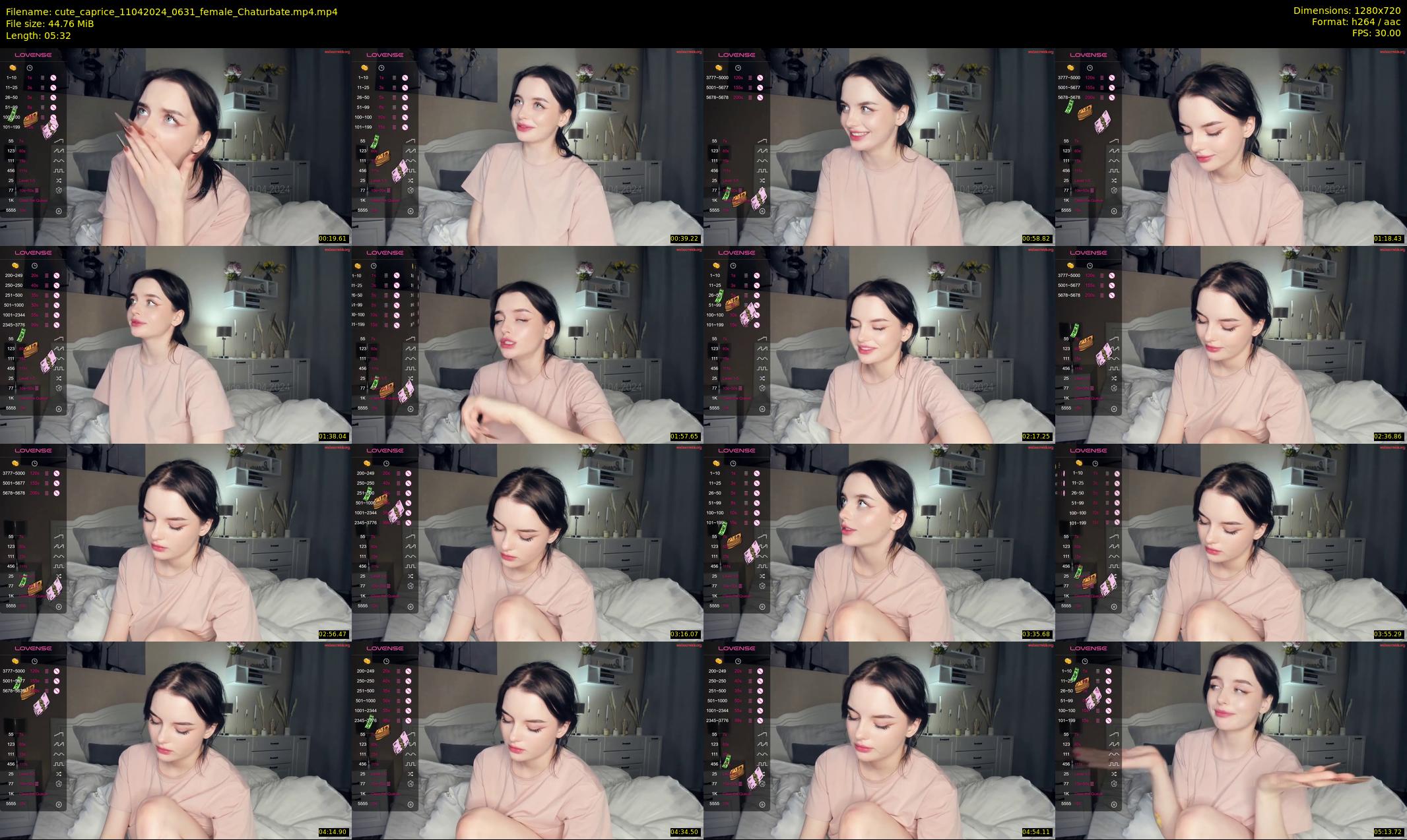 cute_caprice — 6 minute Chaturbate female cam show recording, 720p, Apr 11, 2024