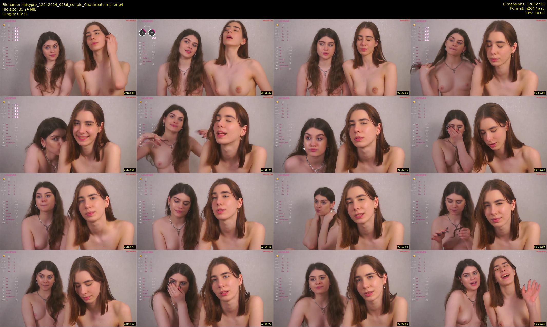 daisypro — 4 minute Chaturbate couple cam show recording, 720p, Apr 12, 2024