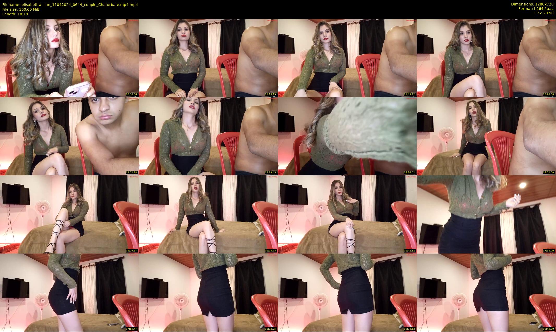 elisabethwillian — 11 minute Chaturbate couple cam show recording, 720p, Apr 11, 2024