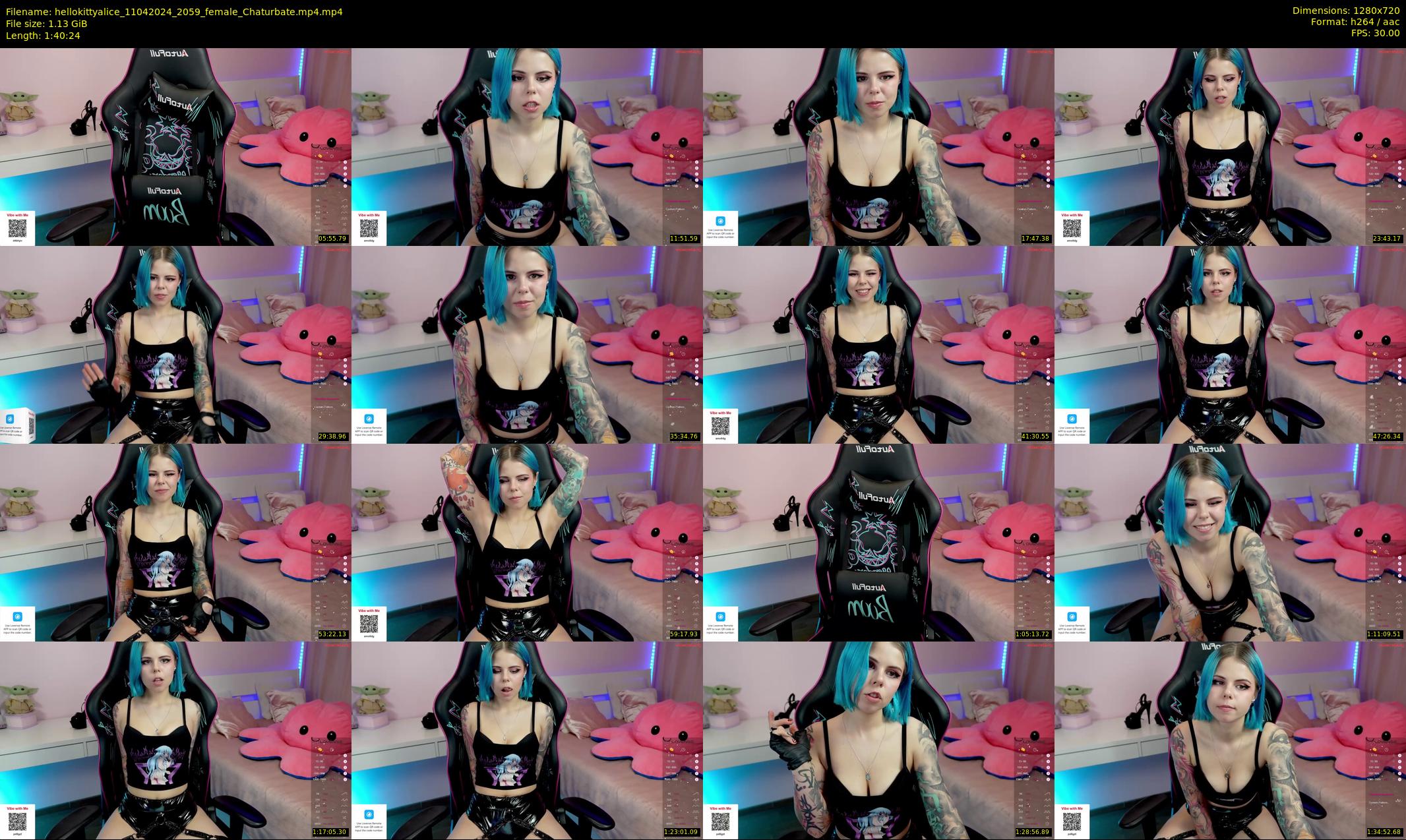 hellokittyalice — 101 minute Chaturbate female cam show recording, 720p, Apr 11, 2024