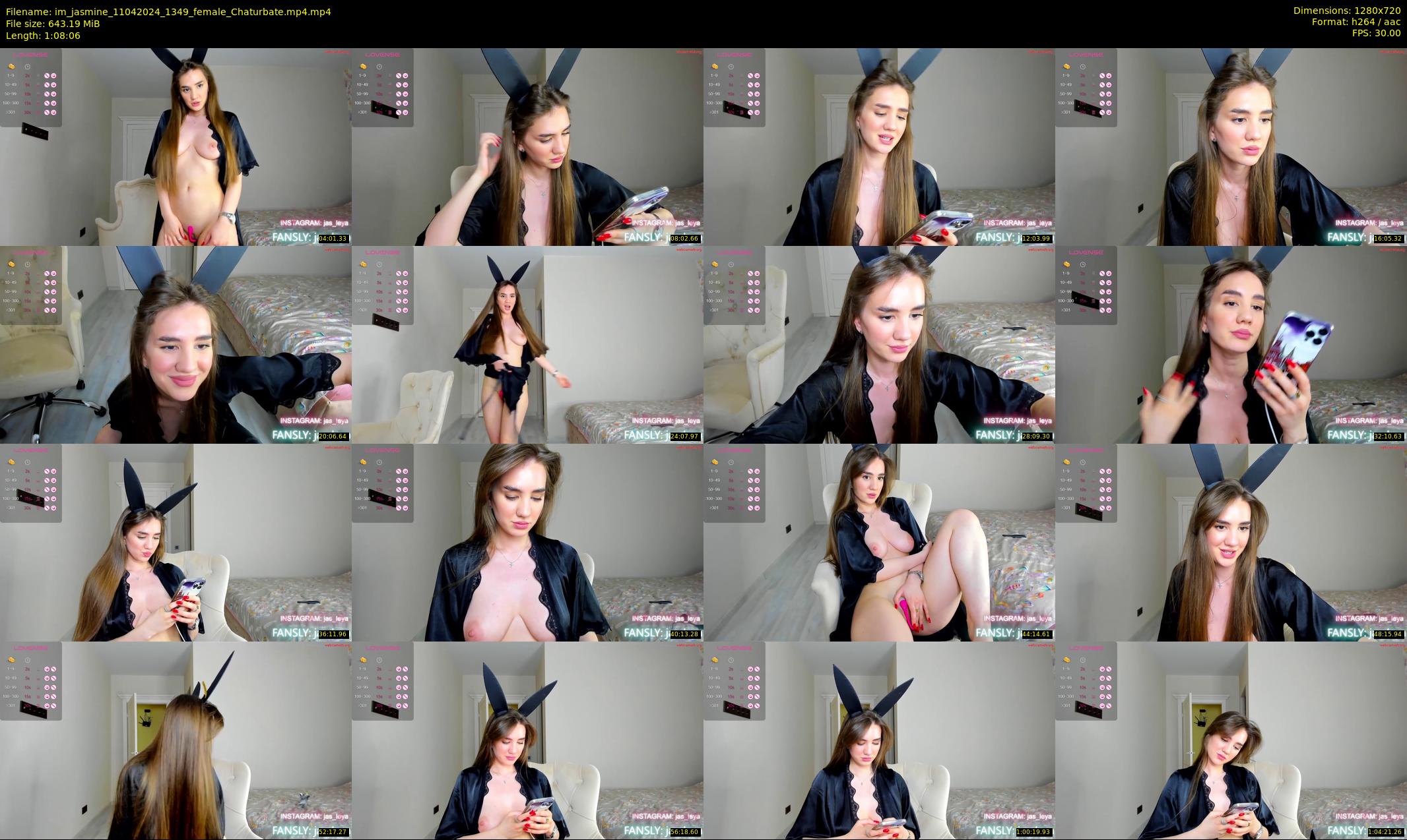 im_jasmine — 69 minute Chaturbate female cam show recording, 720p, Apr 11, 2024