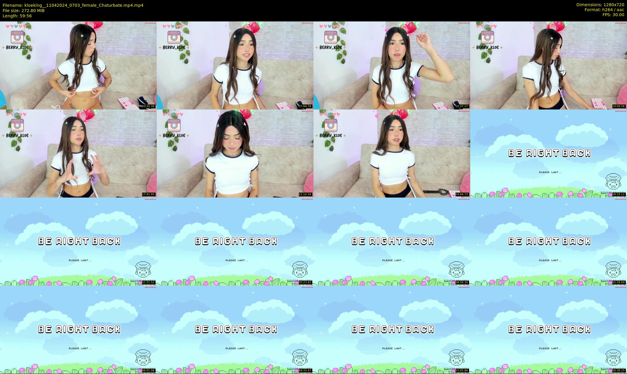 kloeking_ — 60 minute Chaturbate female cam show recording, 720p, Apr 11, 2024