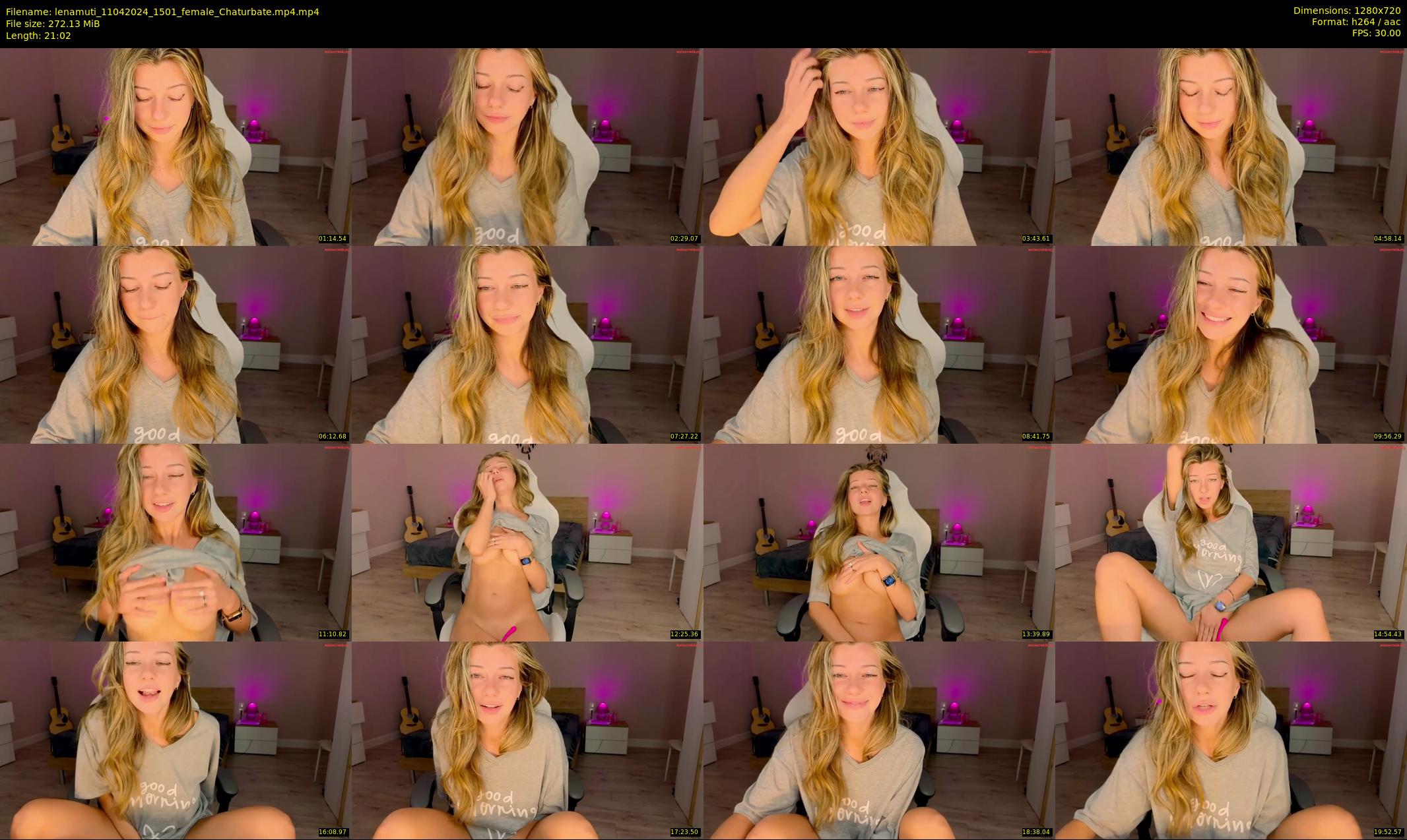 lenamuti — 22 minute Chaturbate female cam show recording, 720p, Apr 11, 2024