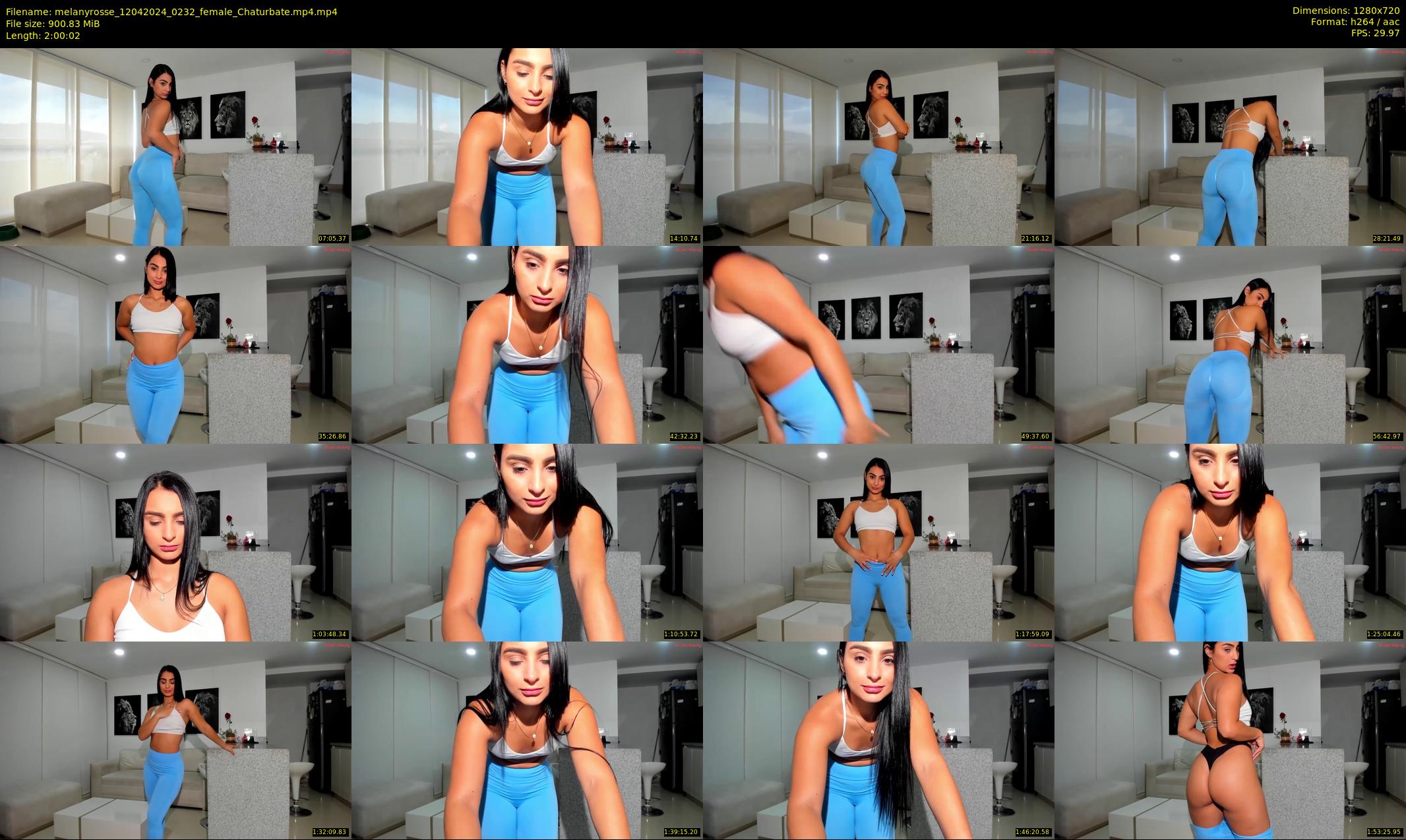 melanyrosse — 121 minute Chaturbate female cam show recording, 720p, Apr 12, 2024