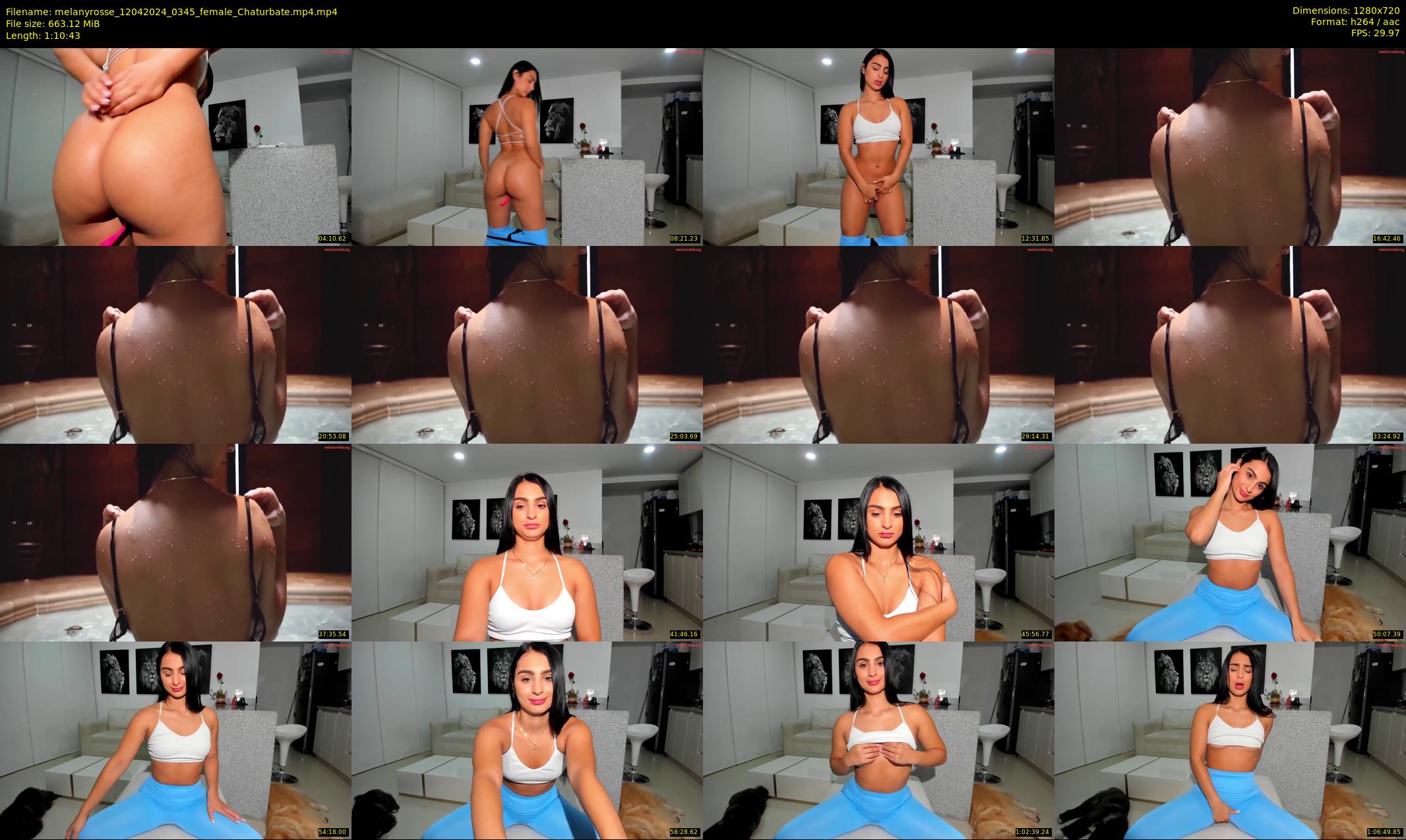 melanyrosse — 71 minute Chaturbate female cam show recording, 720p, Apr 12, 2024
