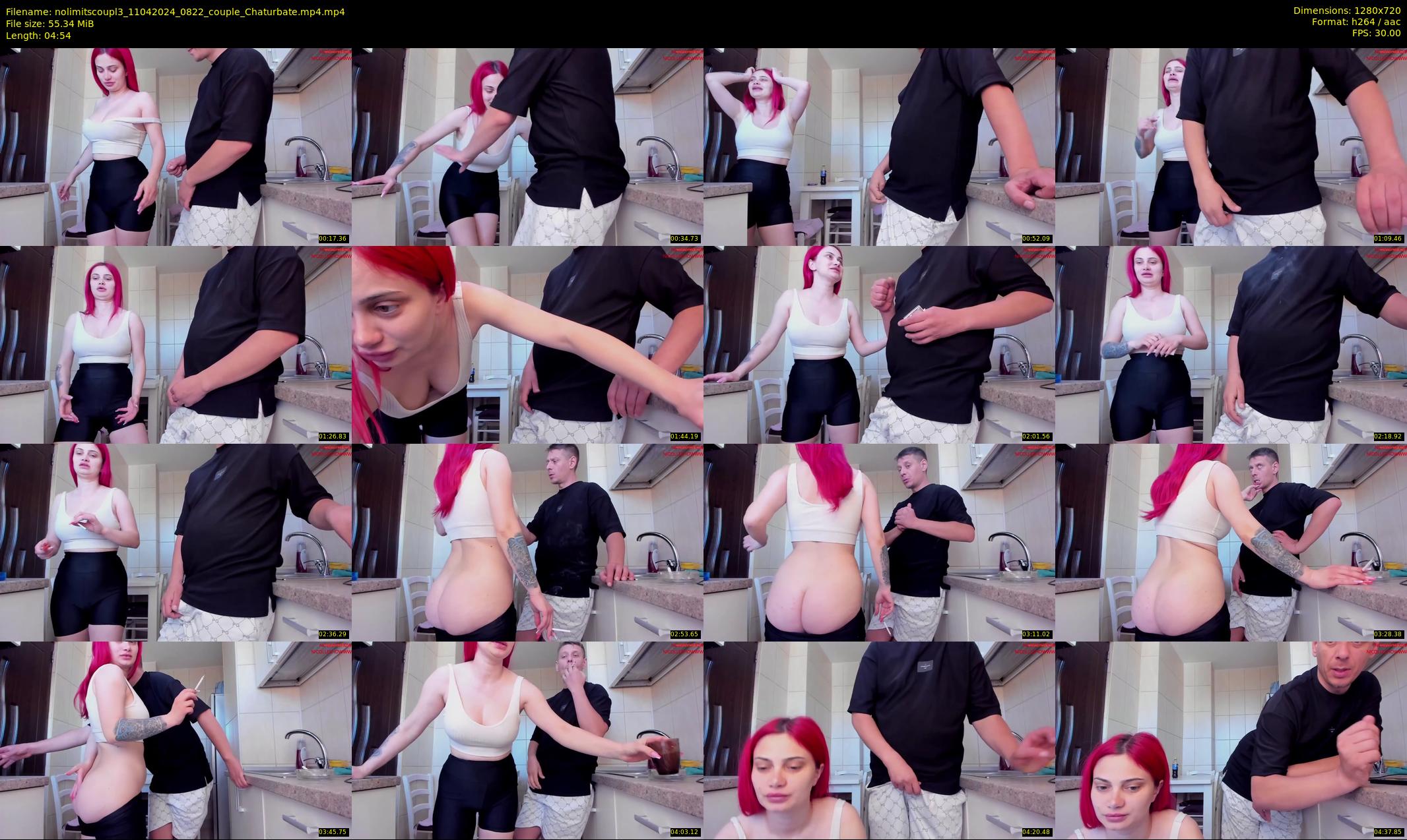 nolimitscoupl3 — 5 minute Chaturbate couple cam show recording, 720p, Apr 11, 2024