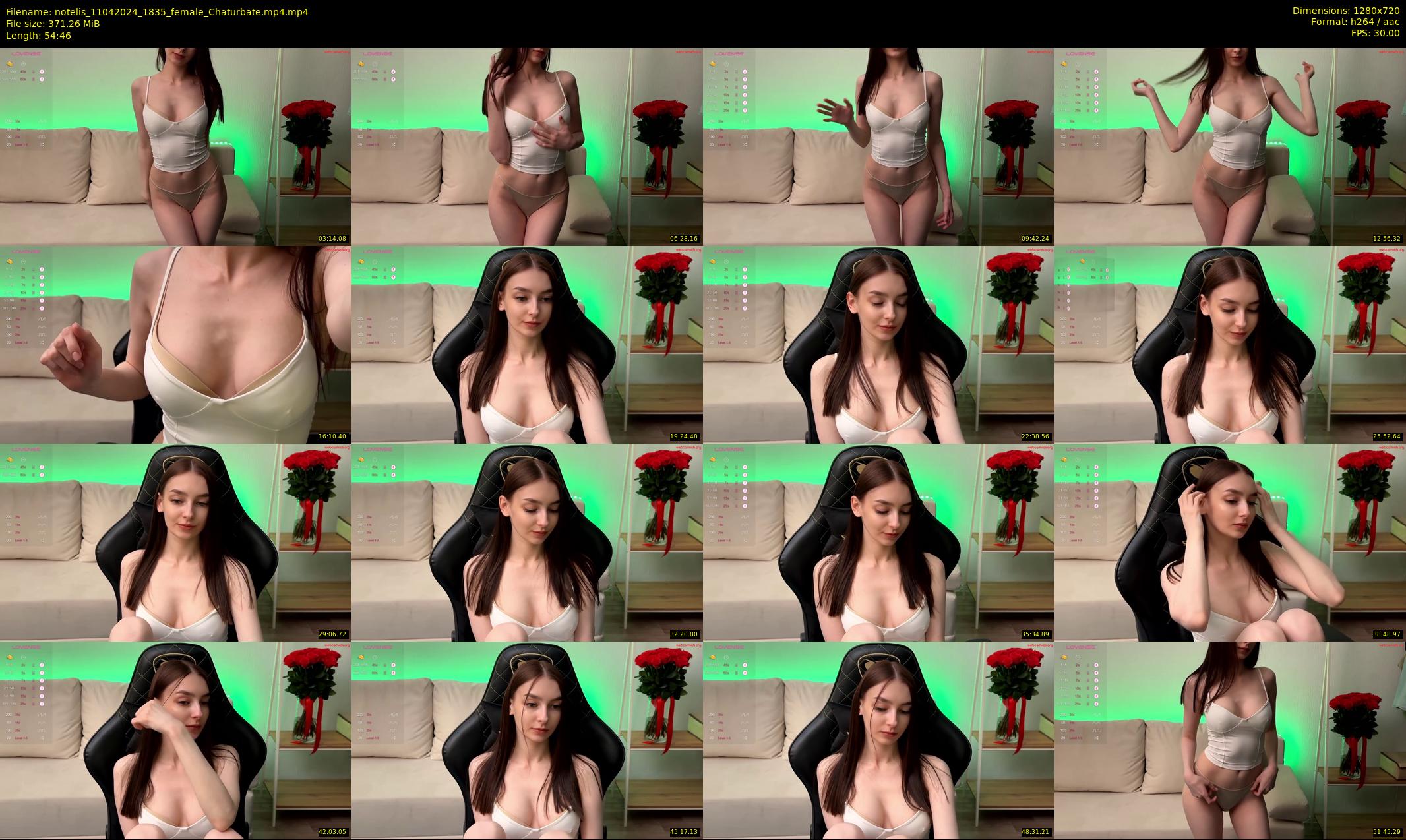 notelis — 55 minute Chaturbate female cam show recording, 720p, Apr 11, 2024