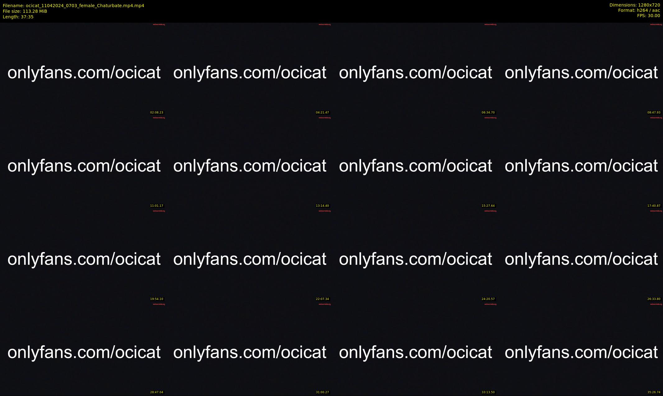 ocicat — 38 minute Chaturbate female cam show recording, 720p, Apr 11, 2024
