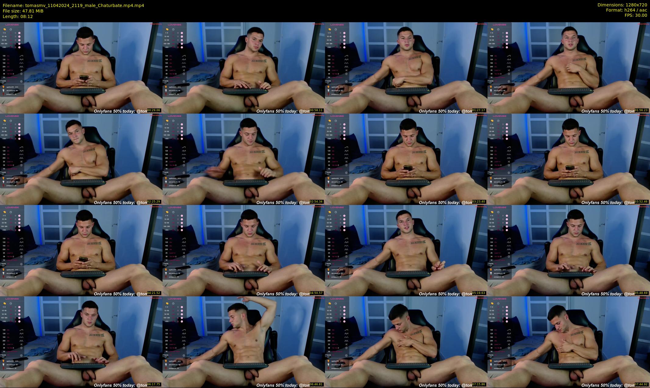 tomasmv — 9 minute Chaturbate male cam show recording, 720p, Apr 11, 2024