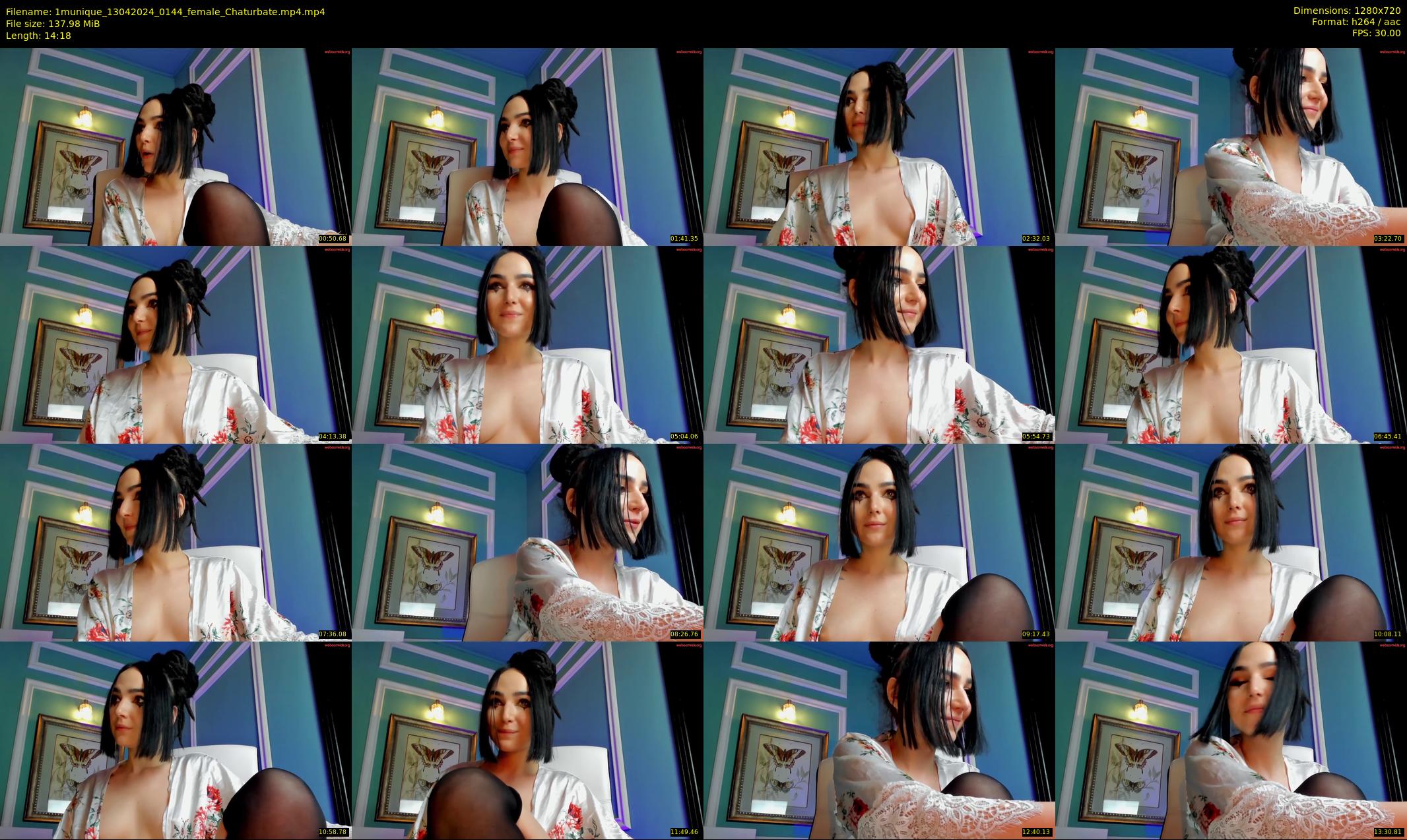 1munique — 15 minute Chaturbate female cam show recording, 720p, Apr 13, 2024