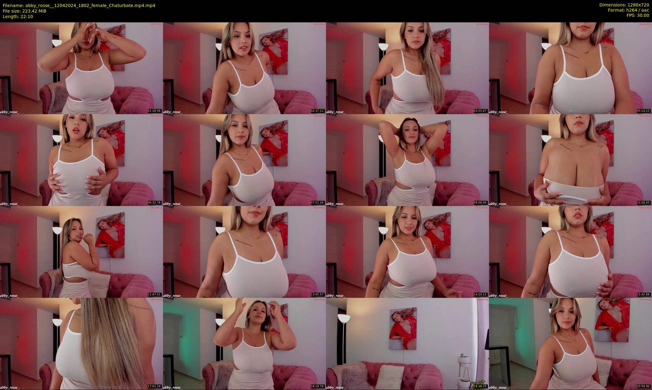 abby_rosse_ — 23 minute Chaturbate female cam show recording, 720p, Apr 12, 2024