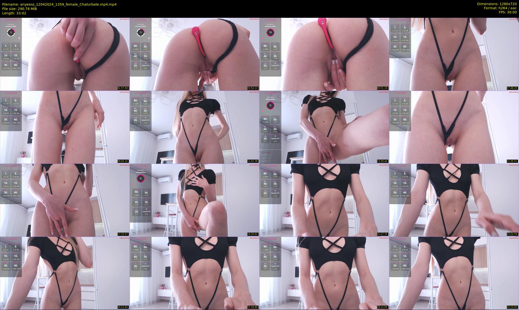 anyeess — 34 minute Chaturbate female cam show recording, 720p, Apr 12, 2024