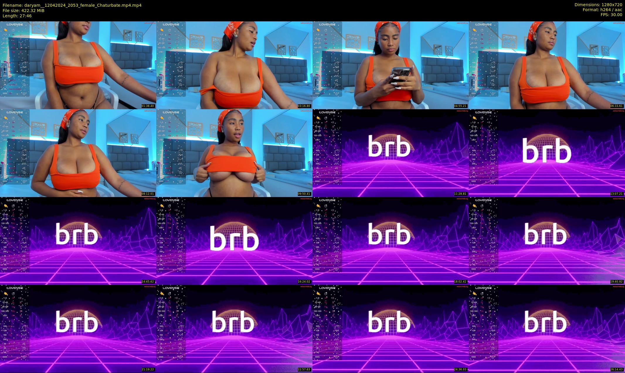 daryam_ — 28 minute Chaturbate female cam show recording, 720p, Apr 12, 2024