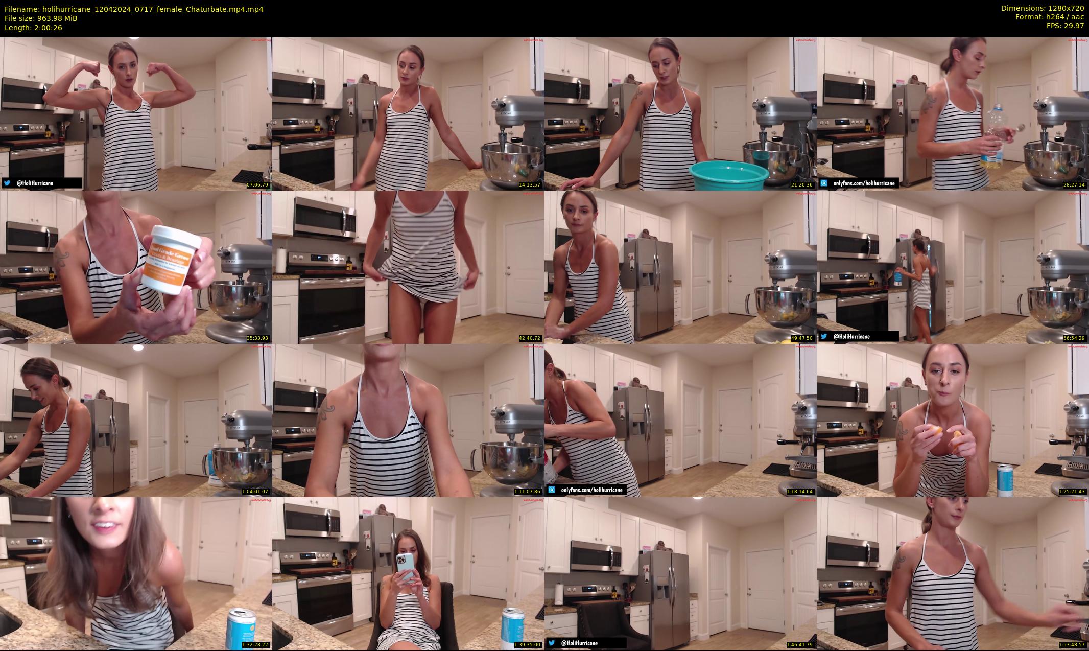 holihurricane — 121 minute Chaturbate female cam show recording, 720p, Apr 12, 2024