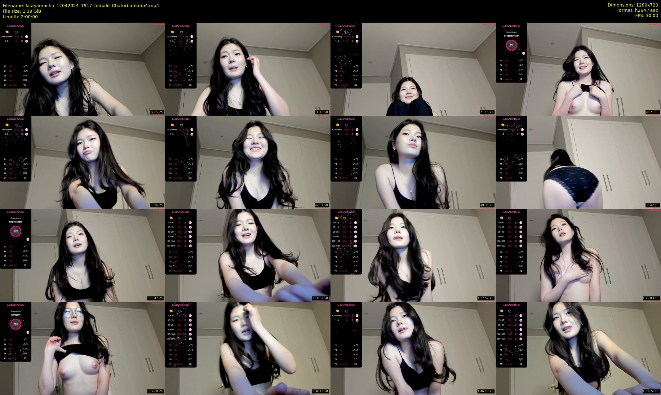 kitayamachu — 120 minute Chaturbate female cam show recording, 720p, Apr 12, 2024