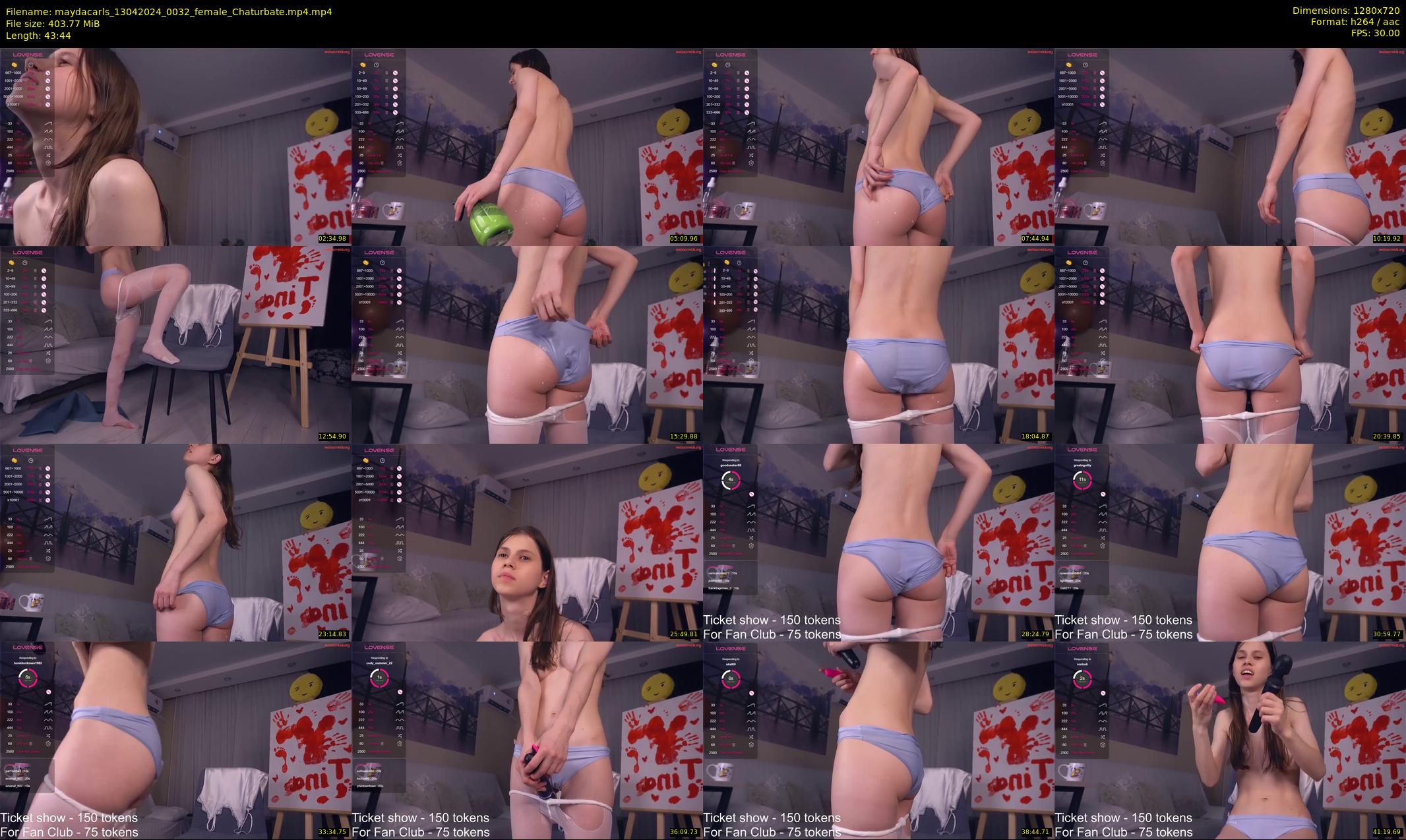 maydacarls — 44 minute Chaturbate female cam show recording, 720p, Apr 13, 2024
