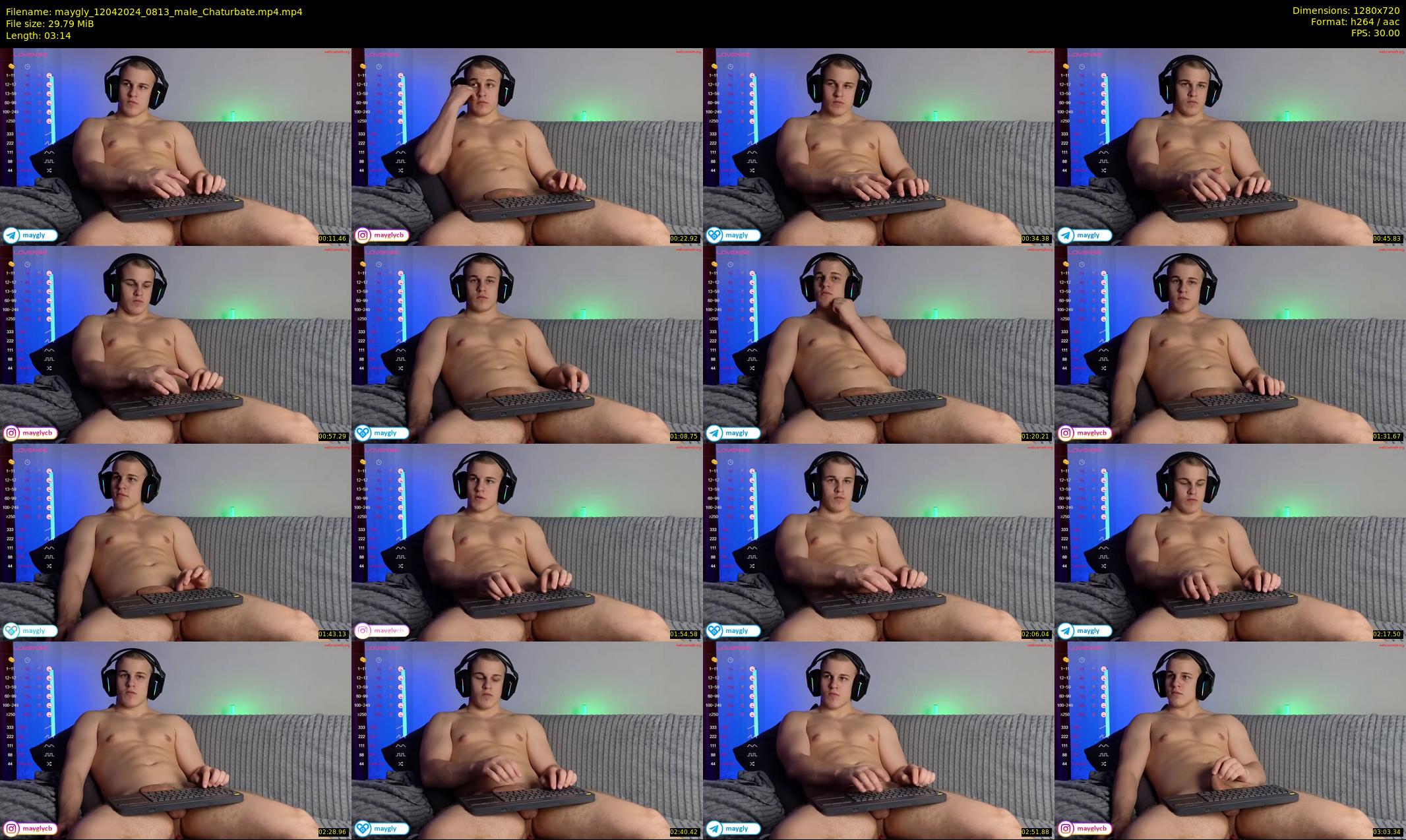 maygly — 4 minute Chaturbate male cam show recording, 720p, Apr 12, 2024