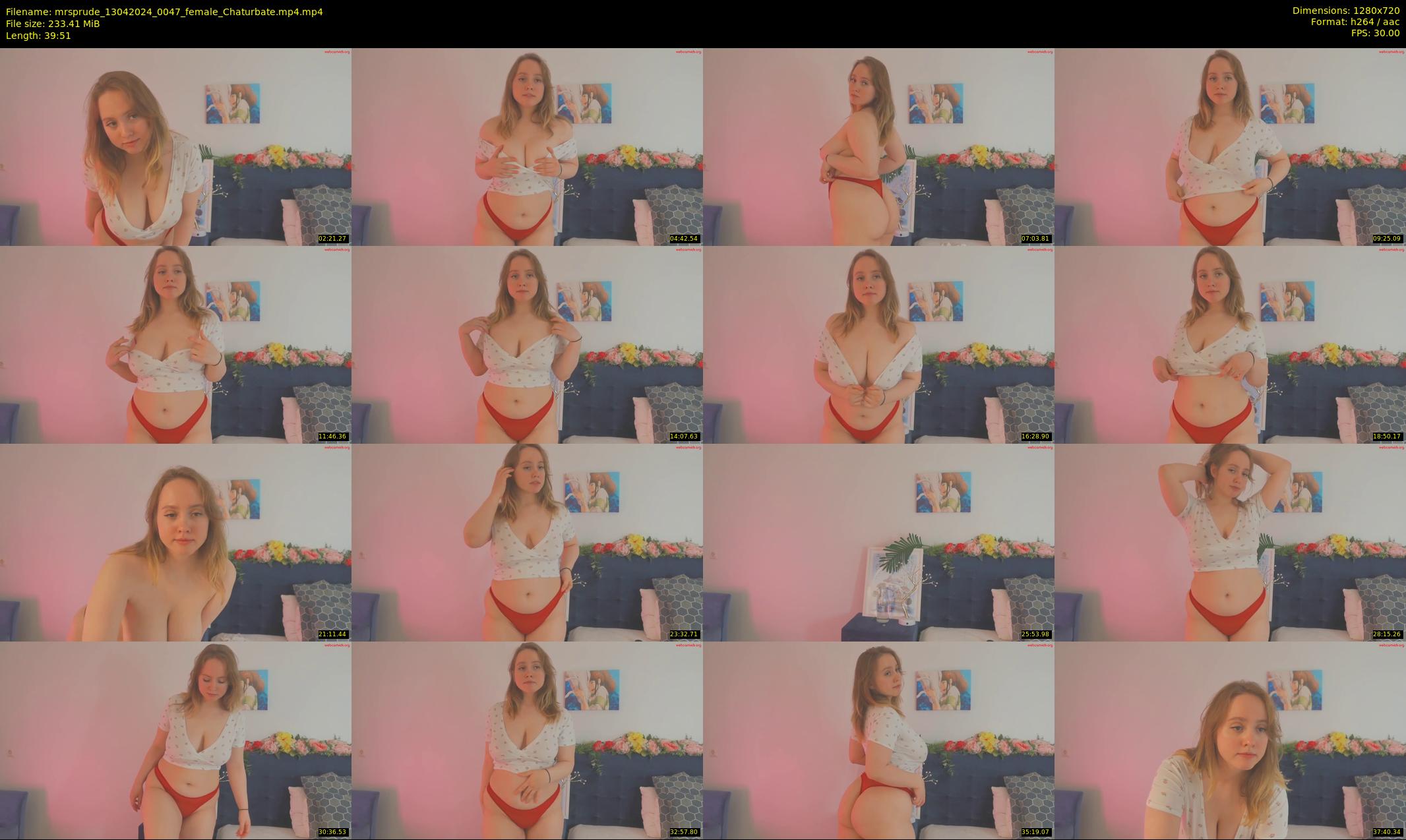 mrsprude — 40 minute Chaturbate female cam show recording, 720p, Apr 13, 2024