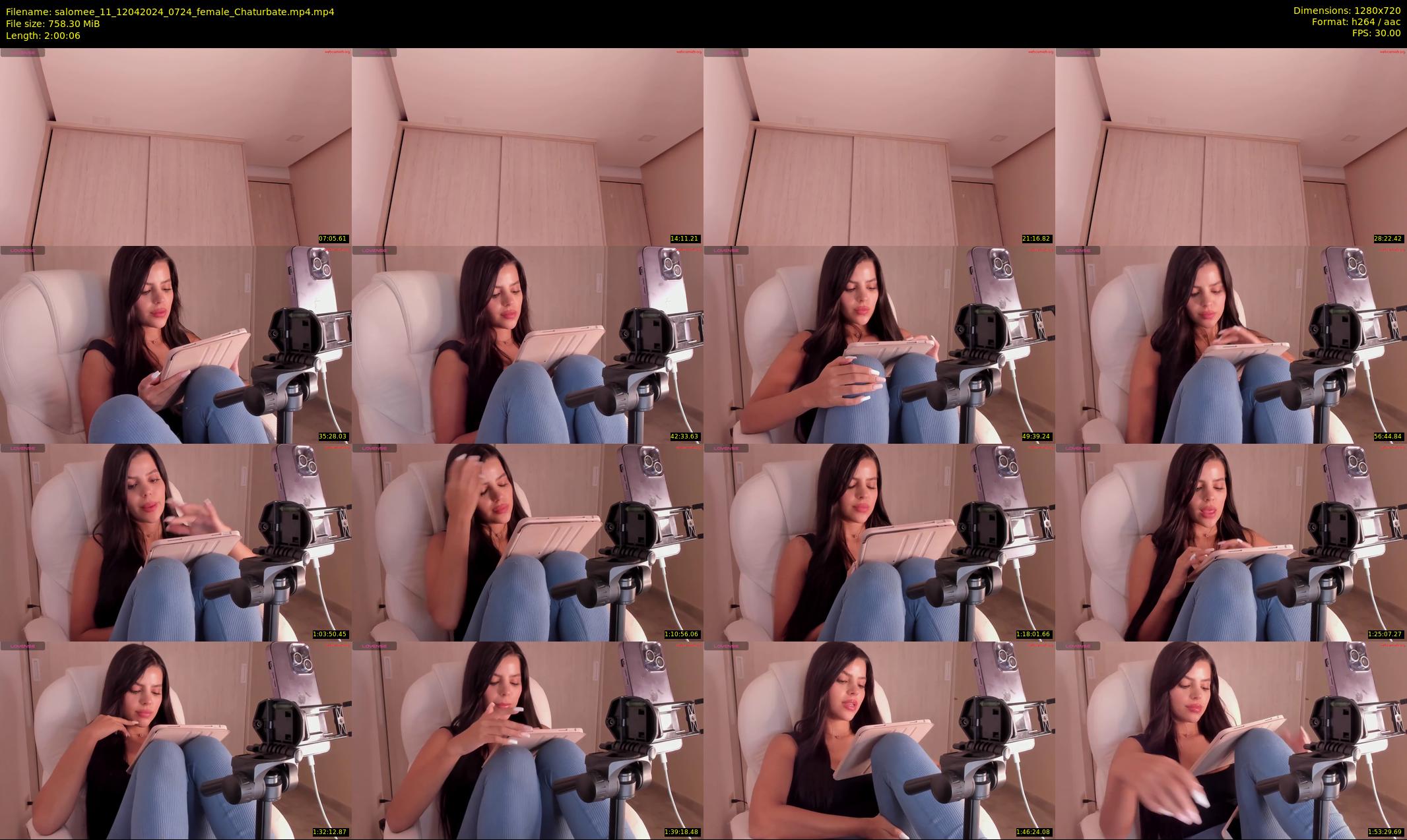 salomee_11 — 121 minute Chaturbate female cam show recording, 720p, Apr 12, 2024