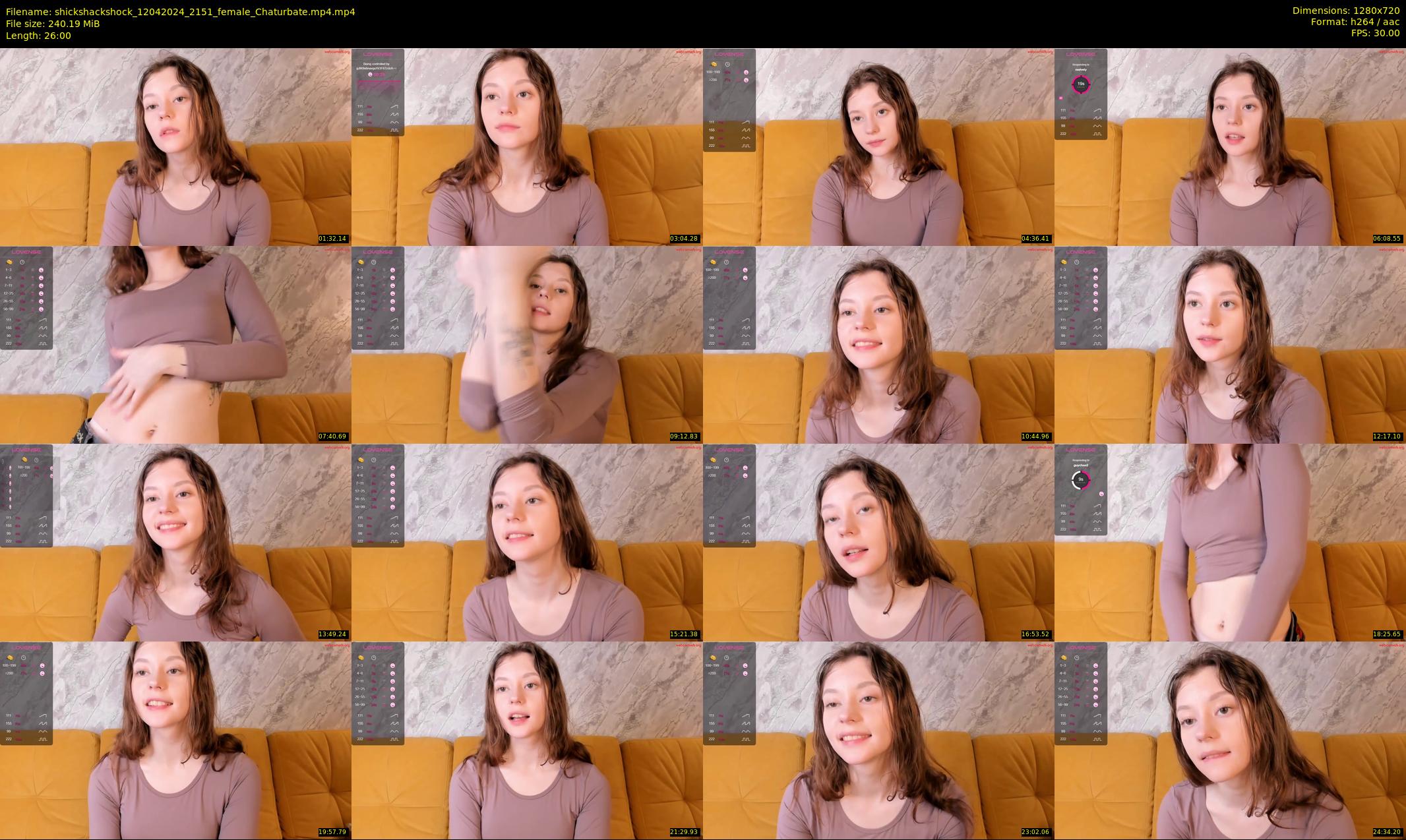 shickshackshock — 26 minute Chaturbate female cam show recording, 720p, Apr 12, 2024