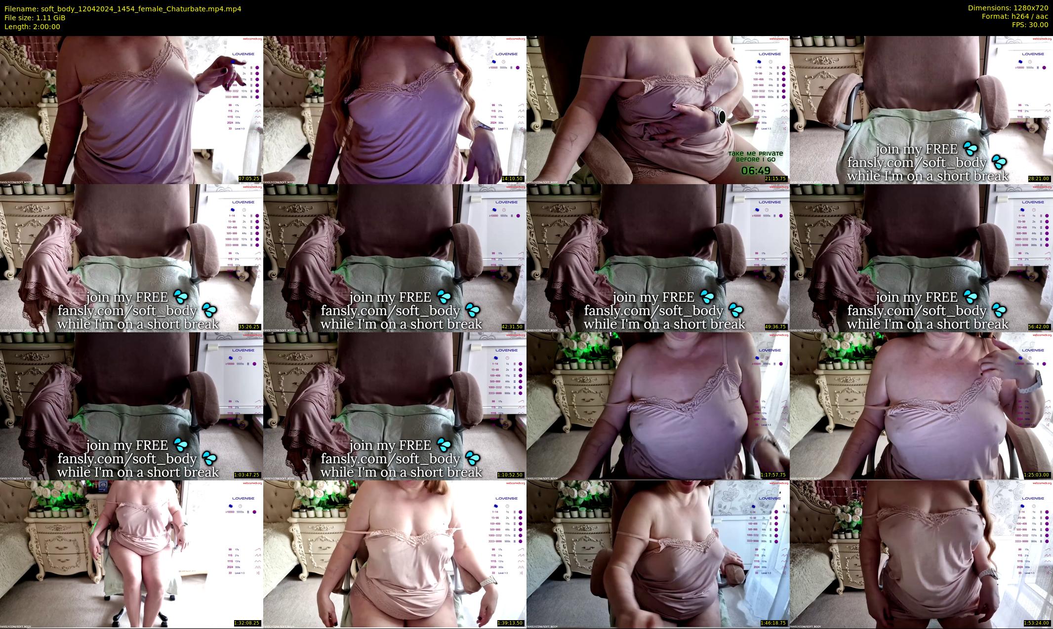 soft_body — 120 minute Chaturbate female cam show recording, 720p, Apr 12, 2024
