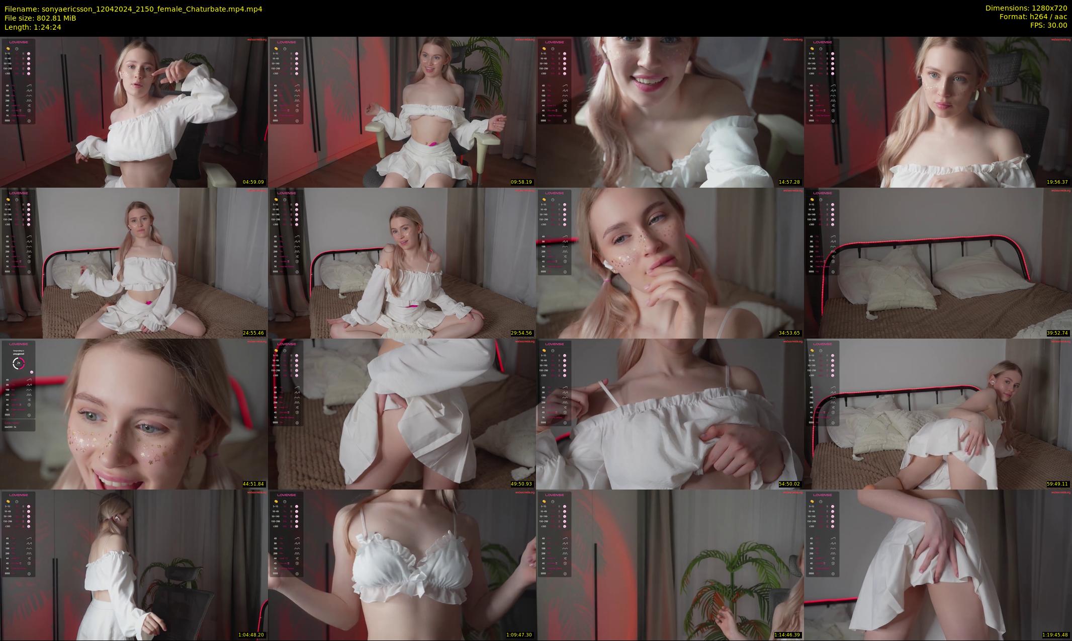 sonyaericsson — 85 minute Chaturbate female cam show recording, 720p, Apr 12, 2024