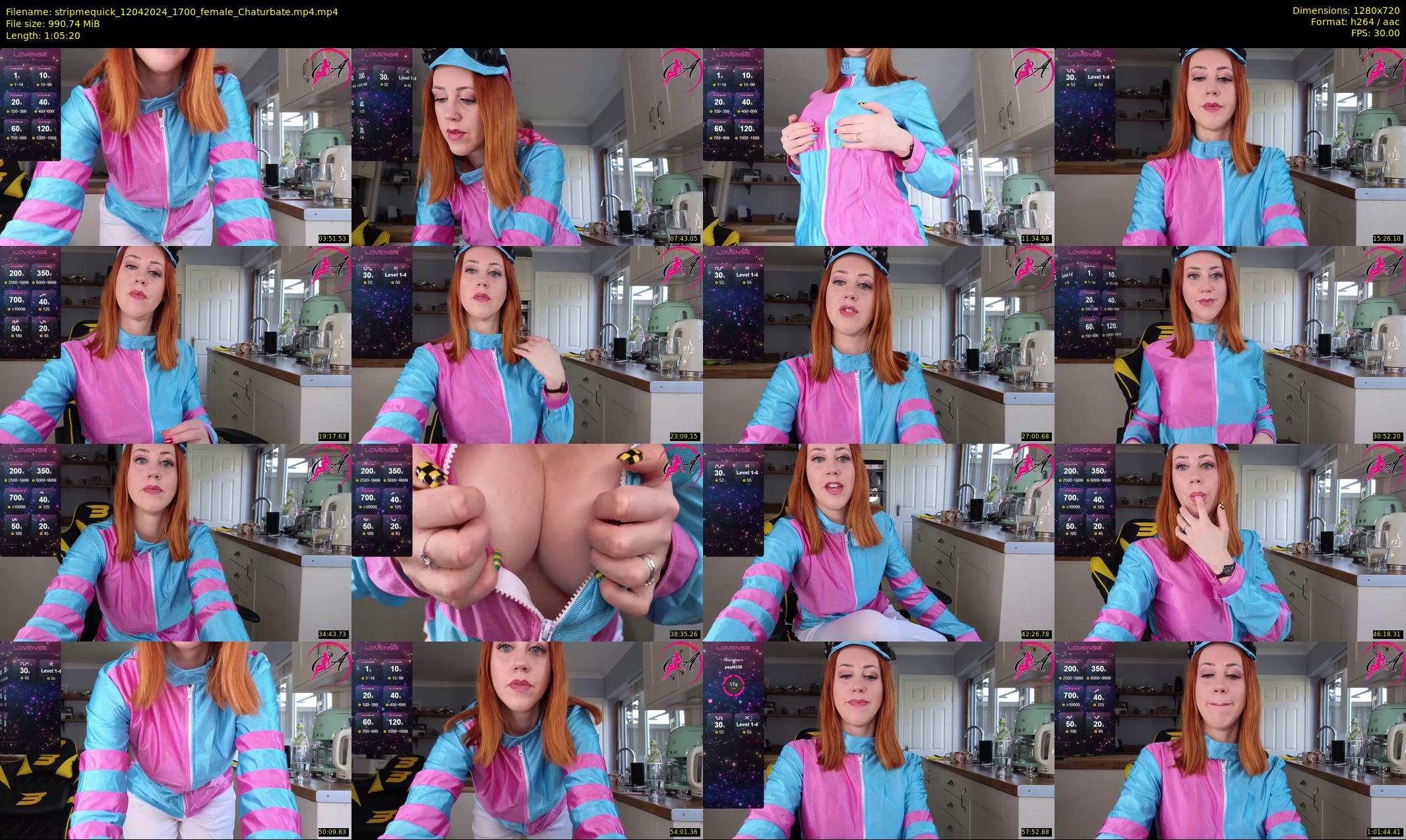 stripmequick — 66 minute Chaturbate female cam show recording, 720p, Apr 12, 2024